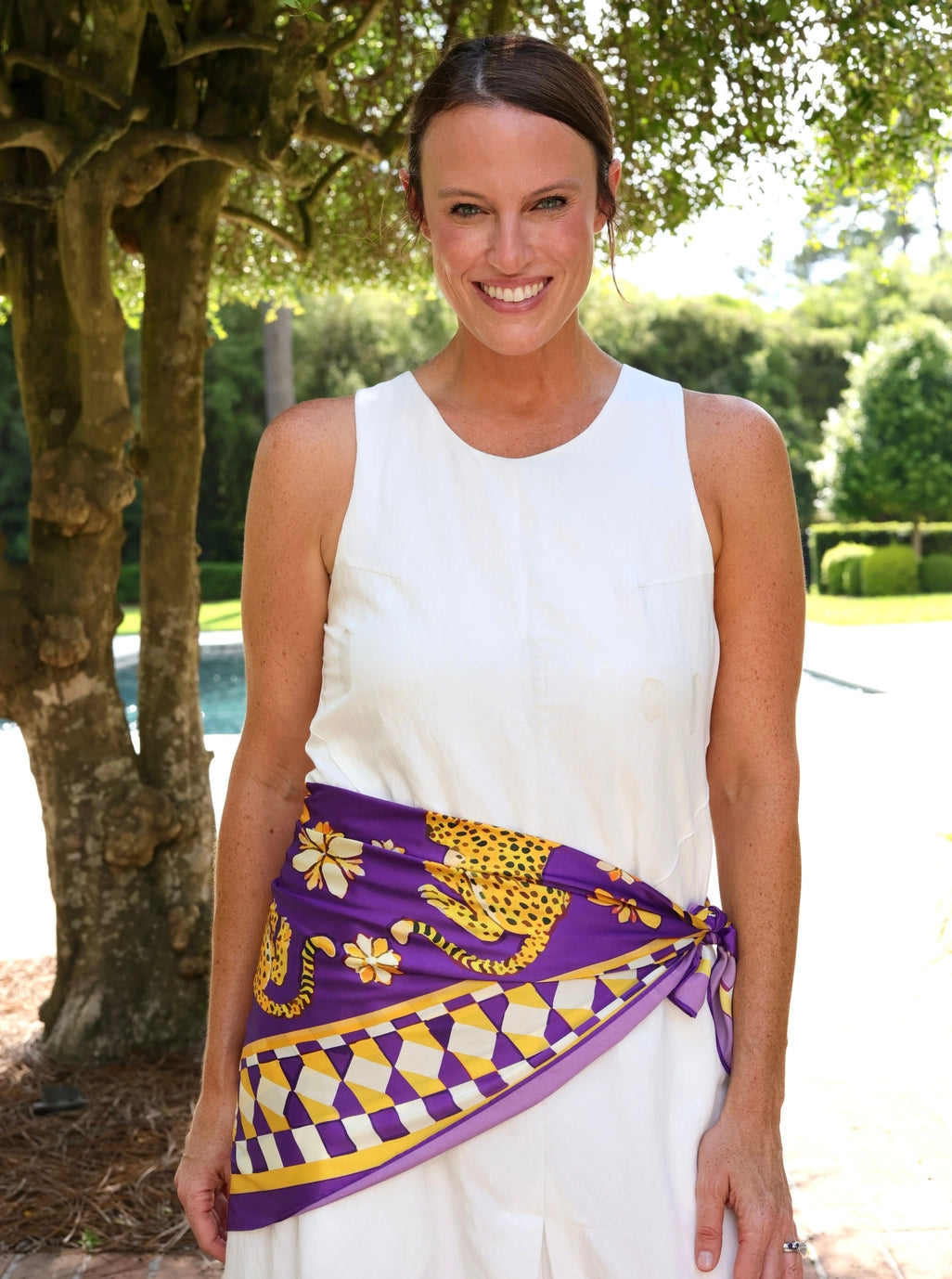 Hollis Purple Scarf - Large