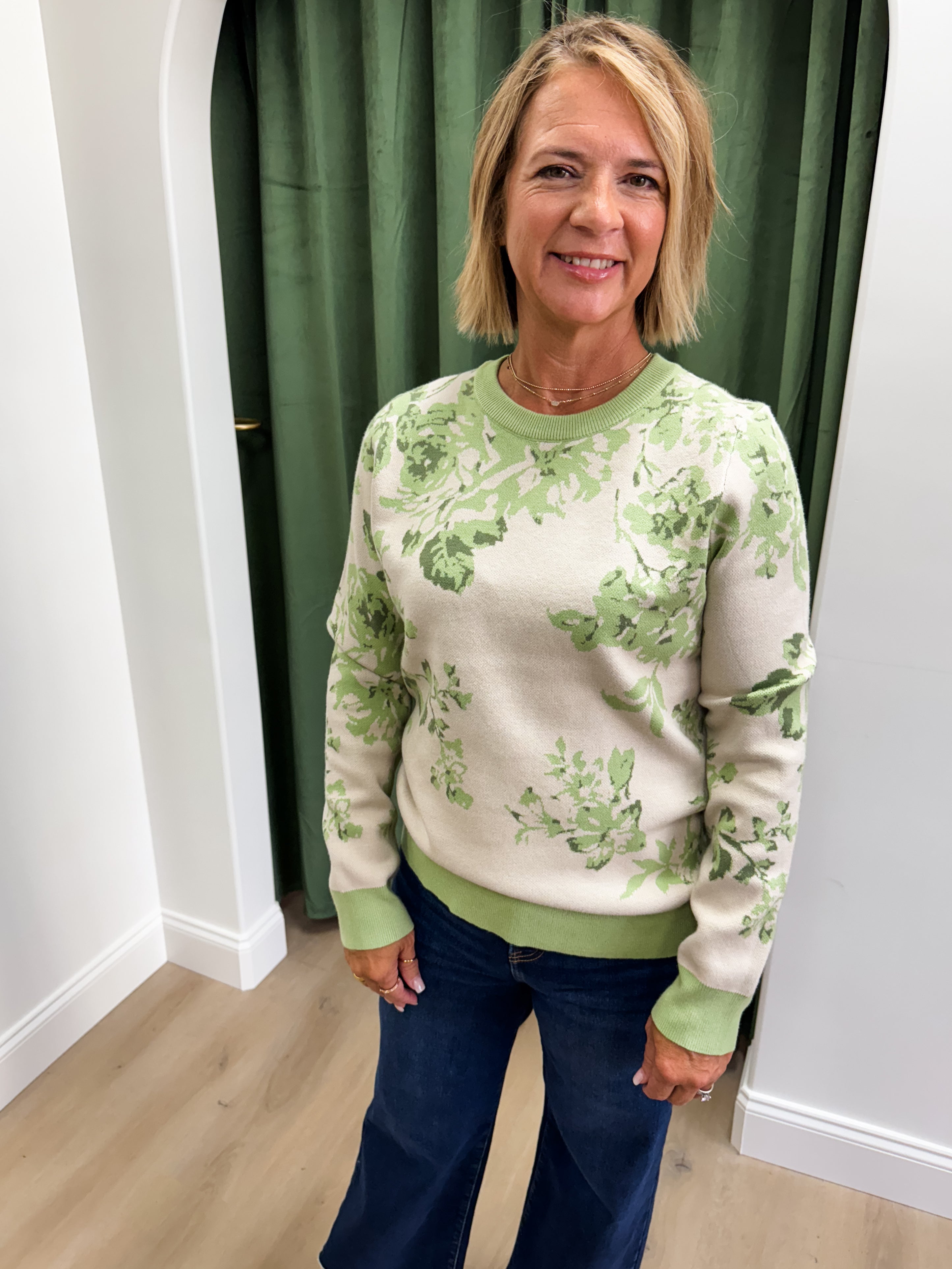 Florally Fall Sweater