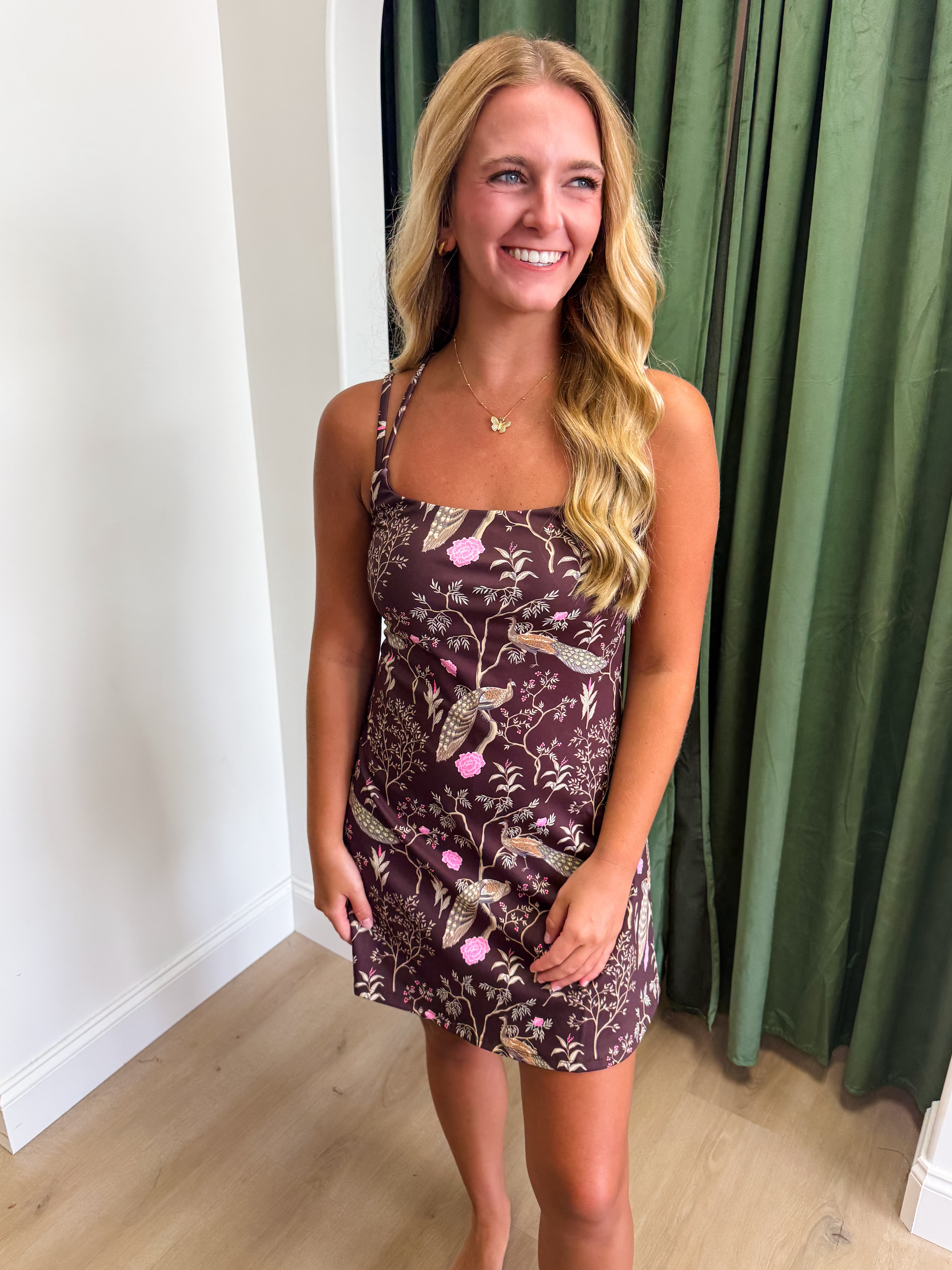 Peacock Poised Athletic Dress