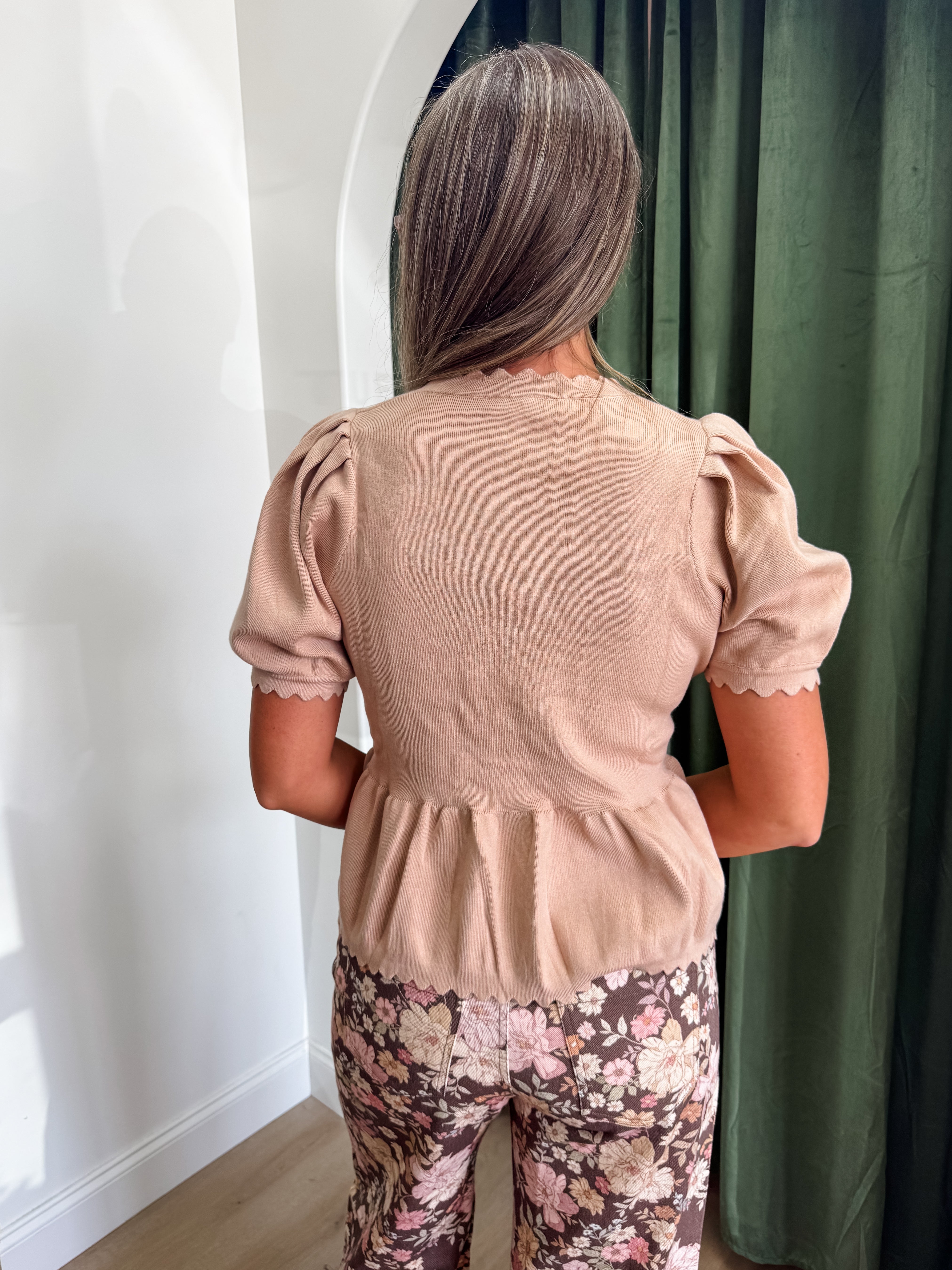 Sweetheart Scallop Top