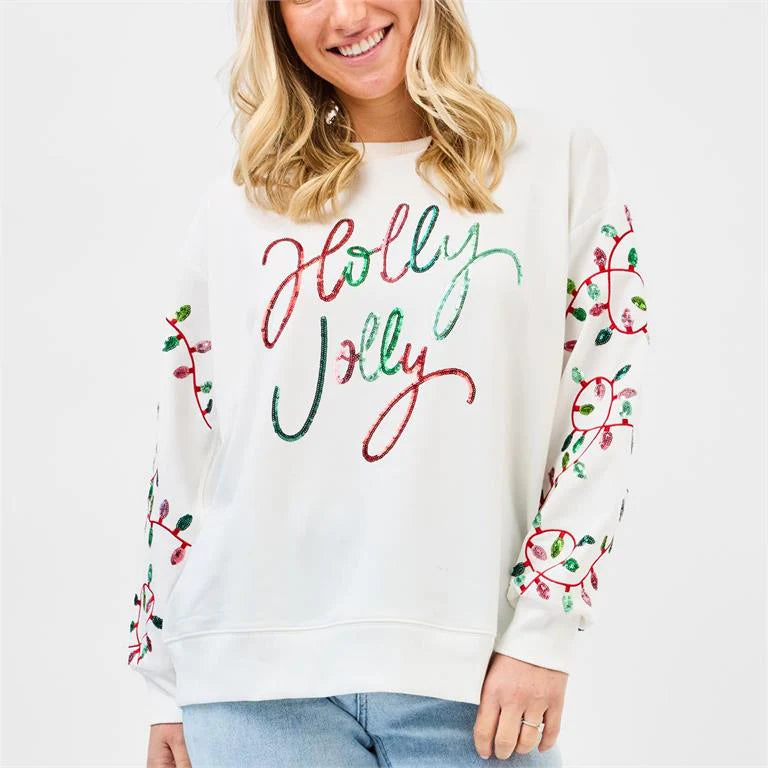 Holly Jolly Lights Sweatshirt