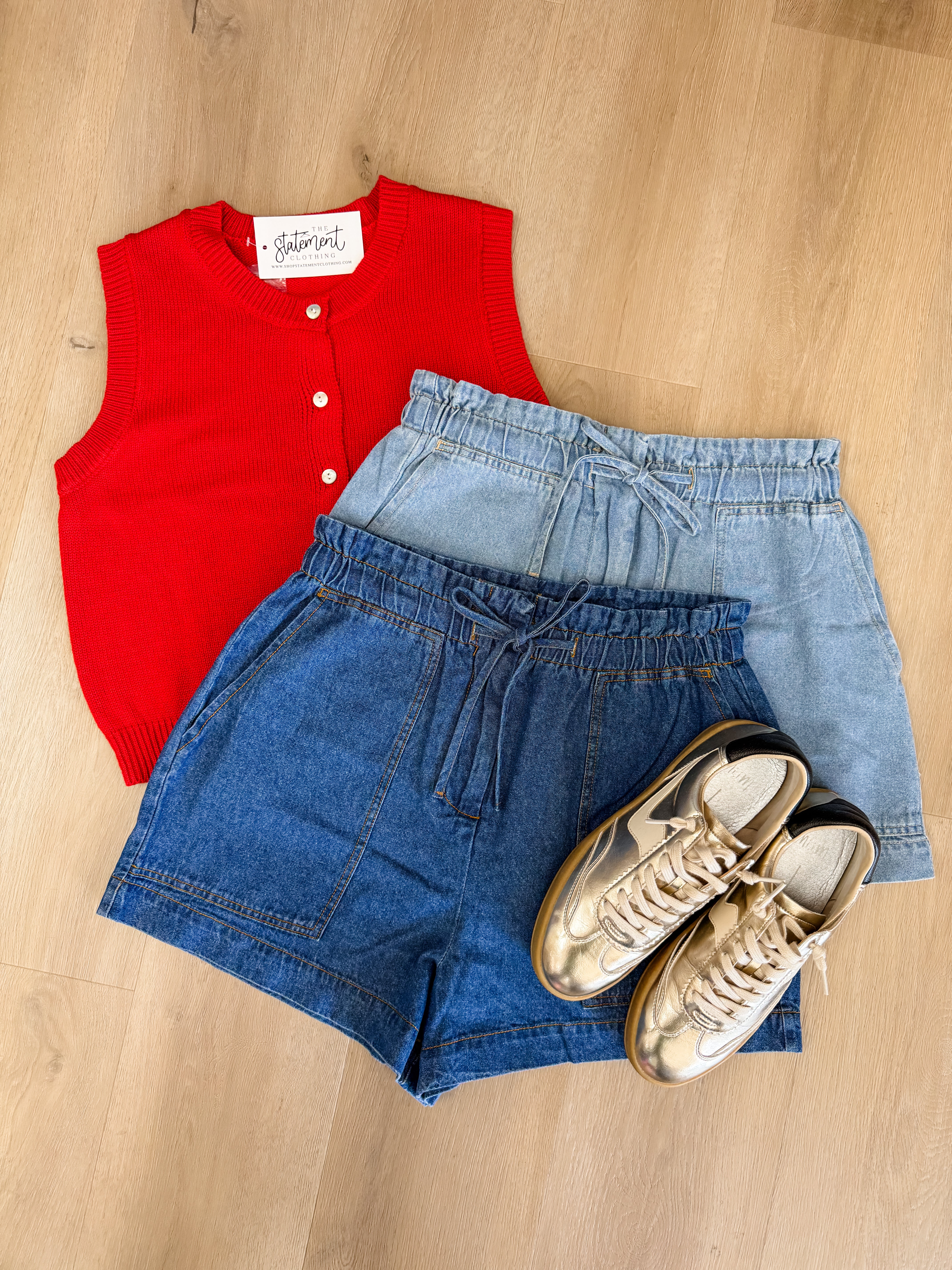 Vintage Drawstring Shorts