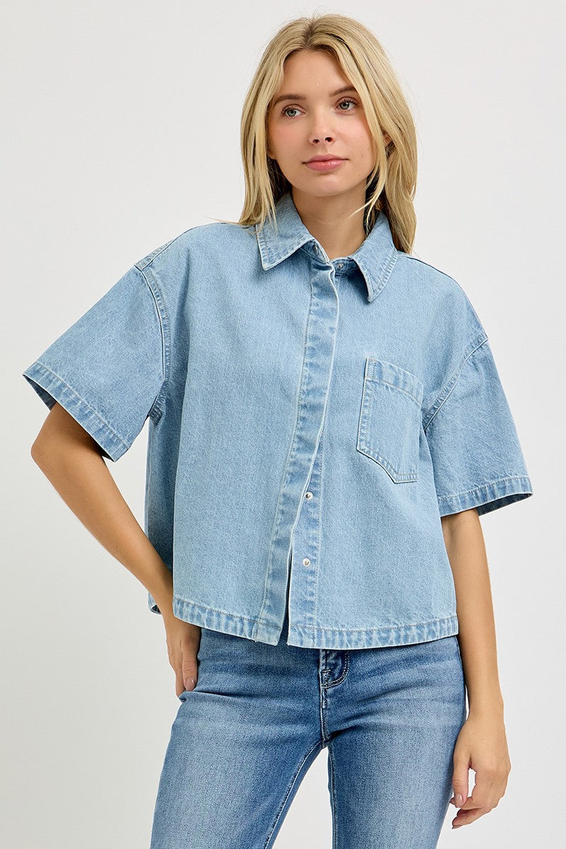 Mary Ellis Denim Top