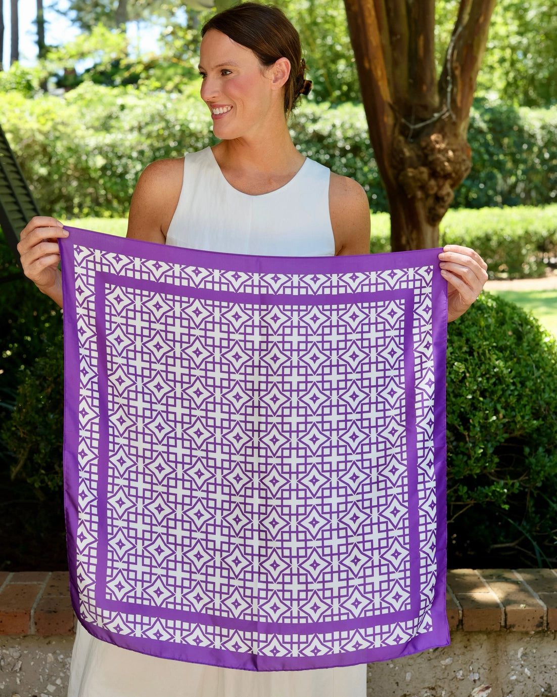 Lucy Purple Scarf - Large