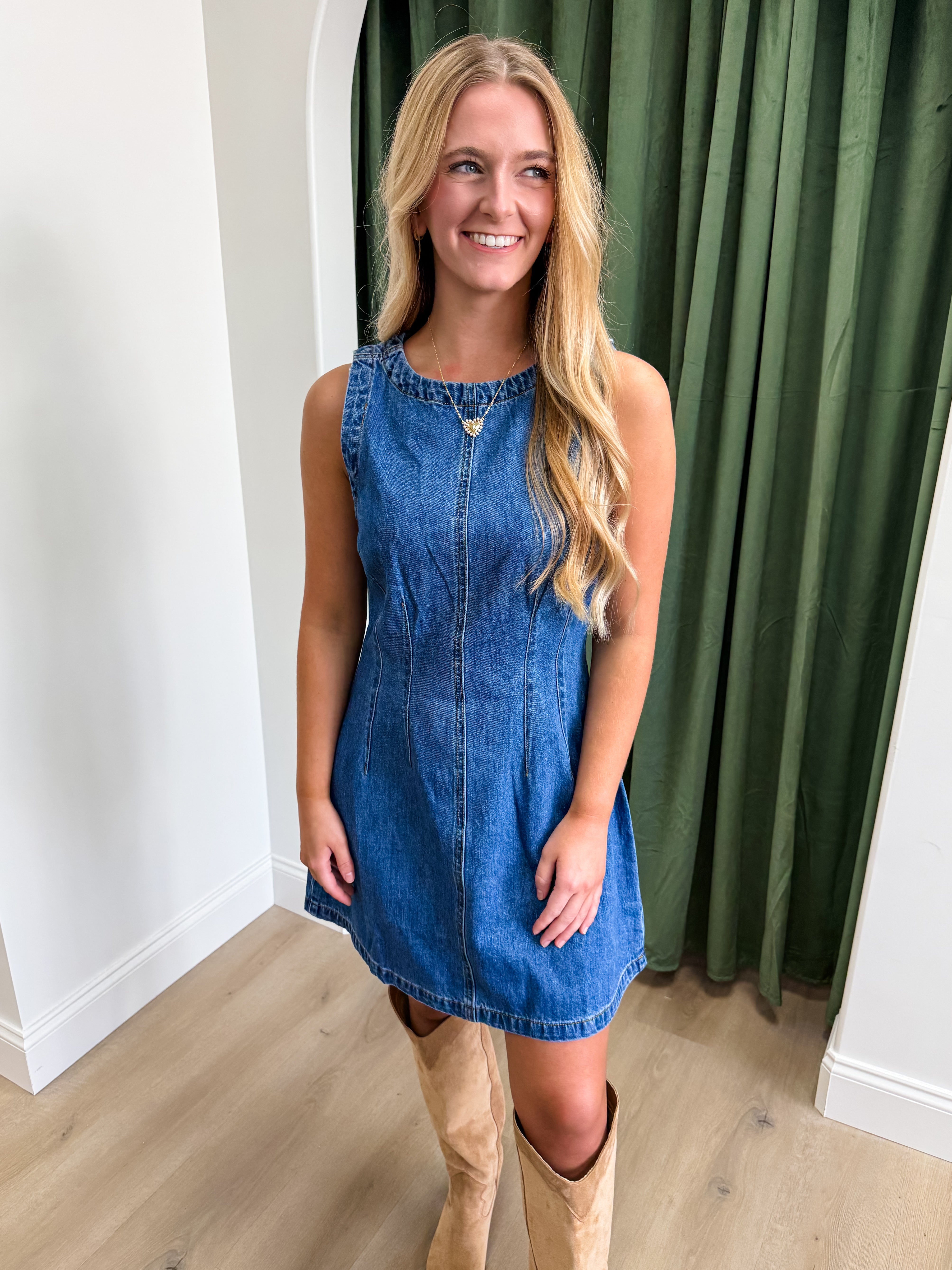 Dolled Up in Denim Dress