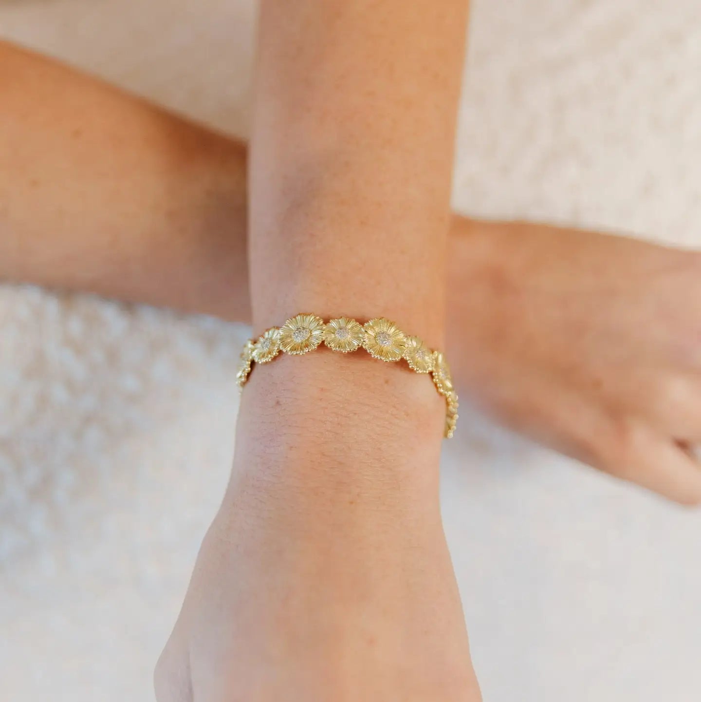 Gold Floral Bracelet