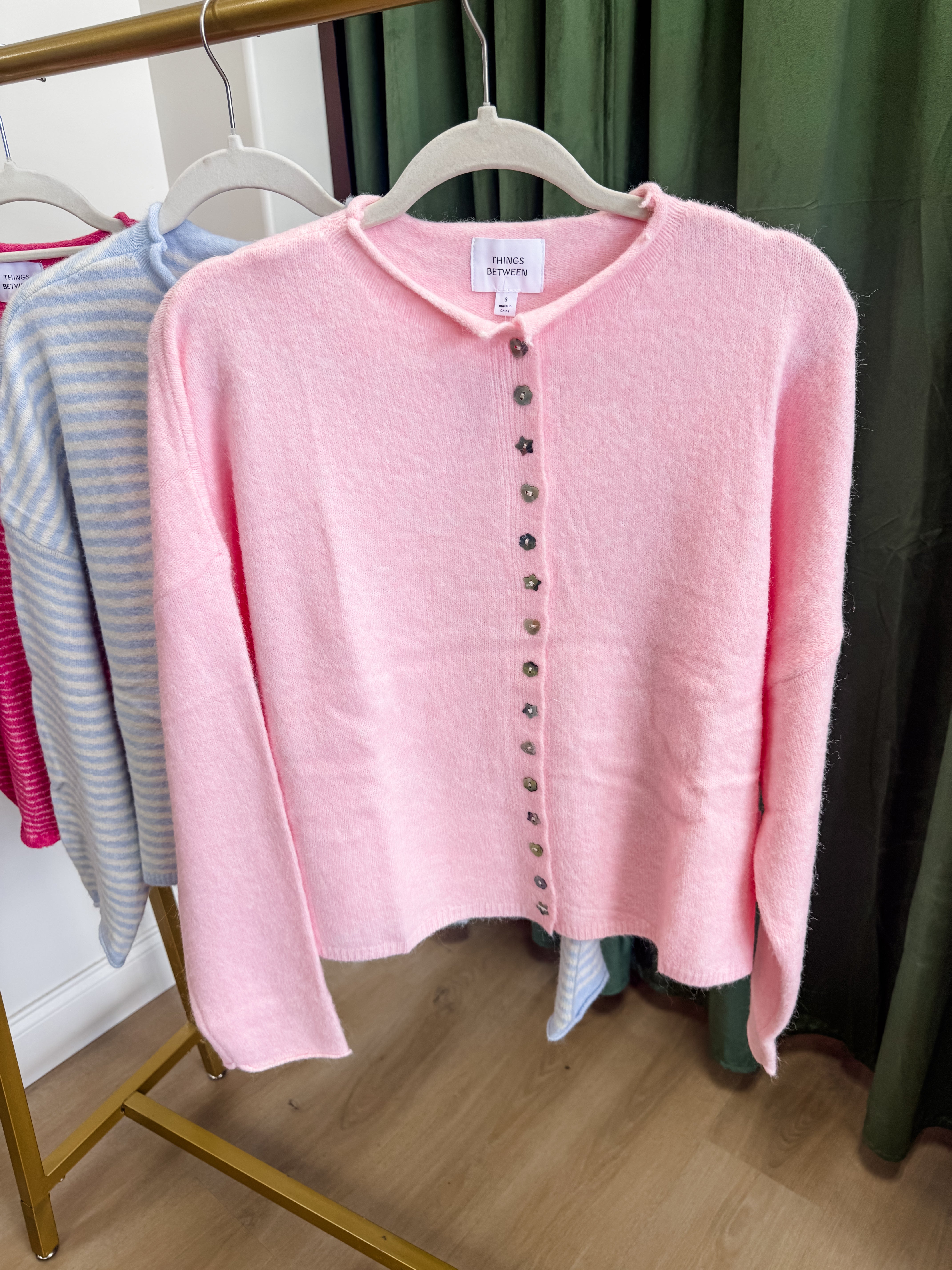 Harper Cardigan - Baby Pink