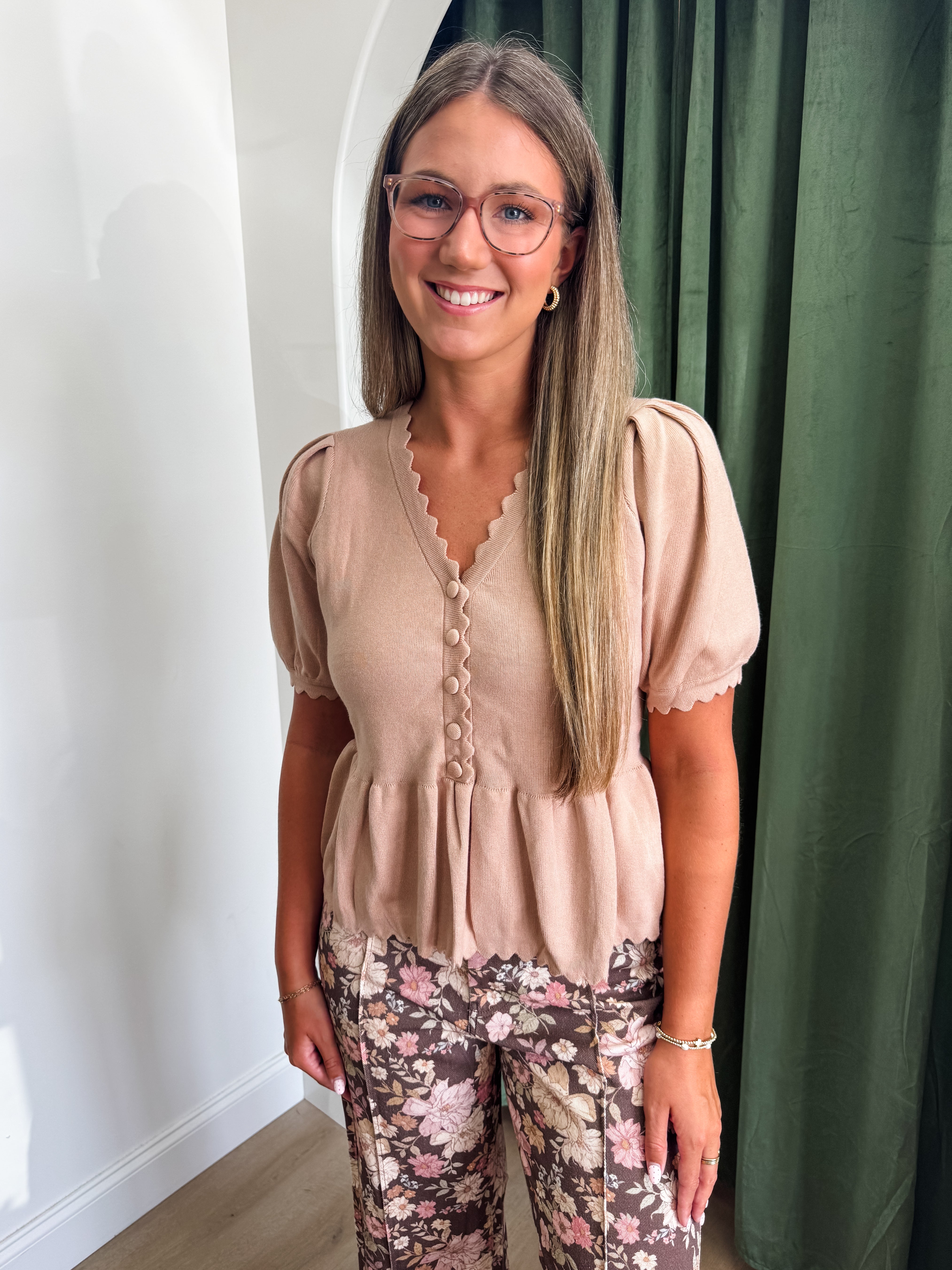 Sweetheart Scallop Top
