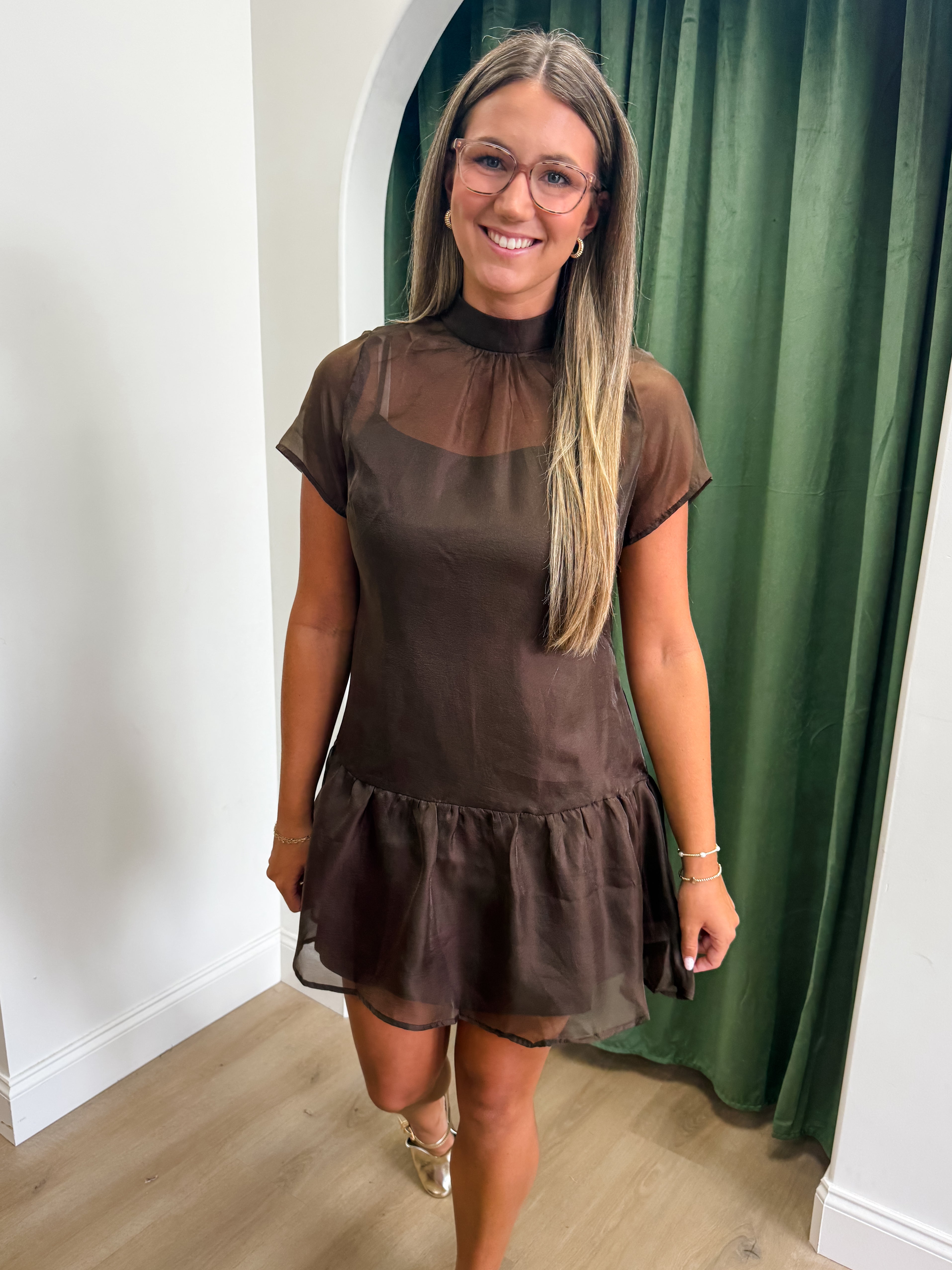 Simply Chic Dress - Brown