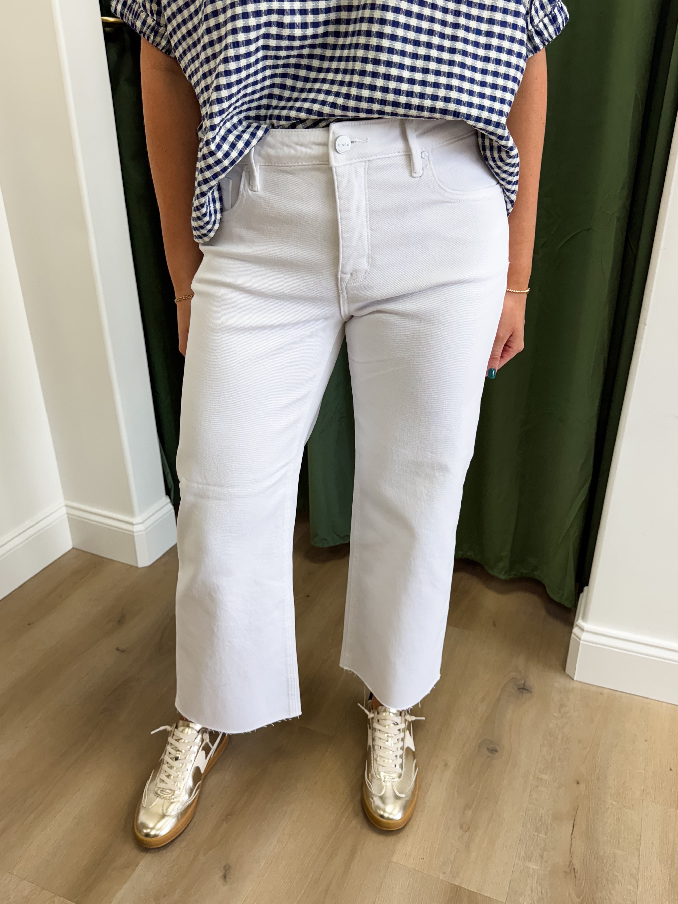 Mollie White Risen Denim - Tummy Control