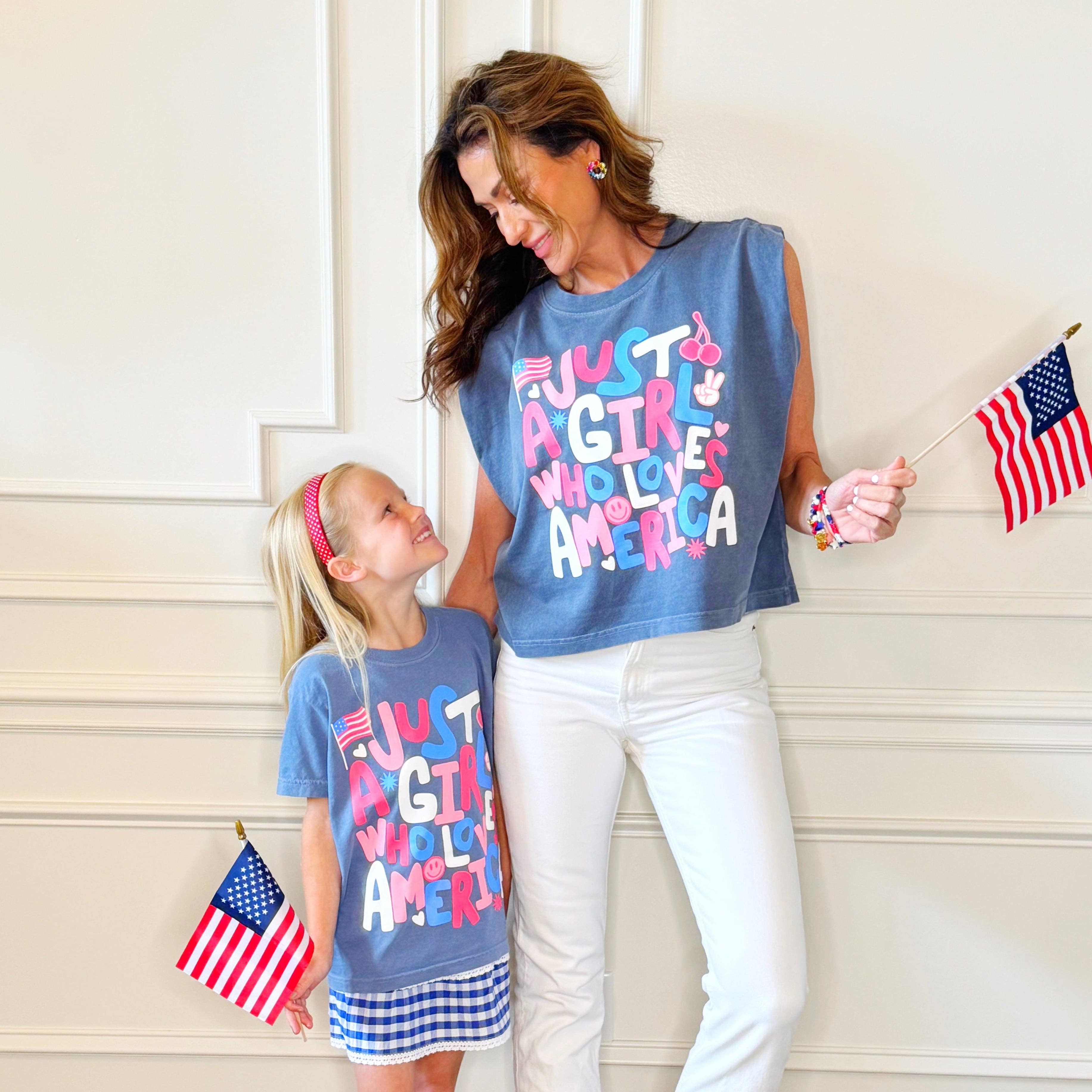Just a Girl Who Loves America Tank