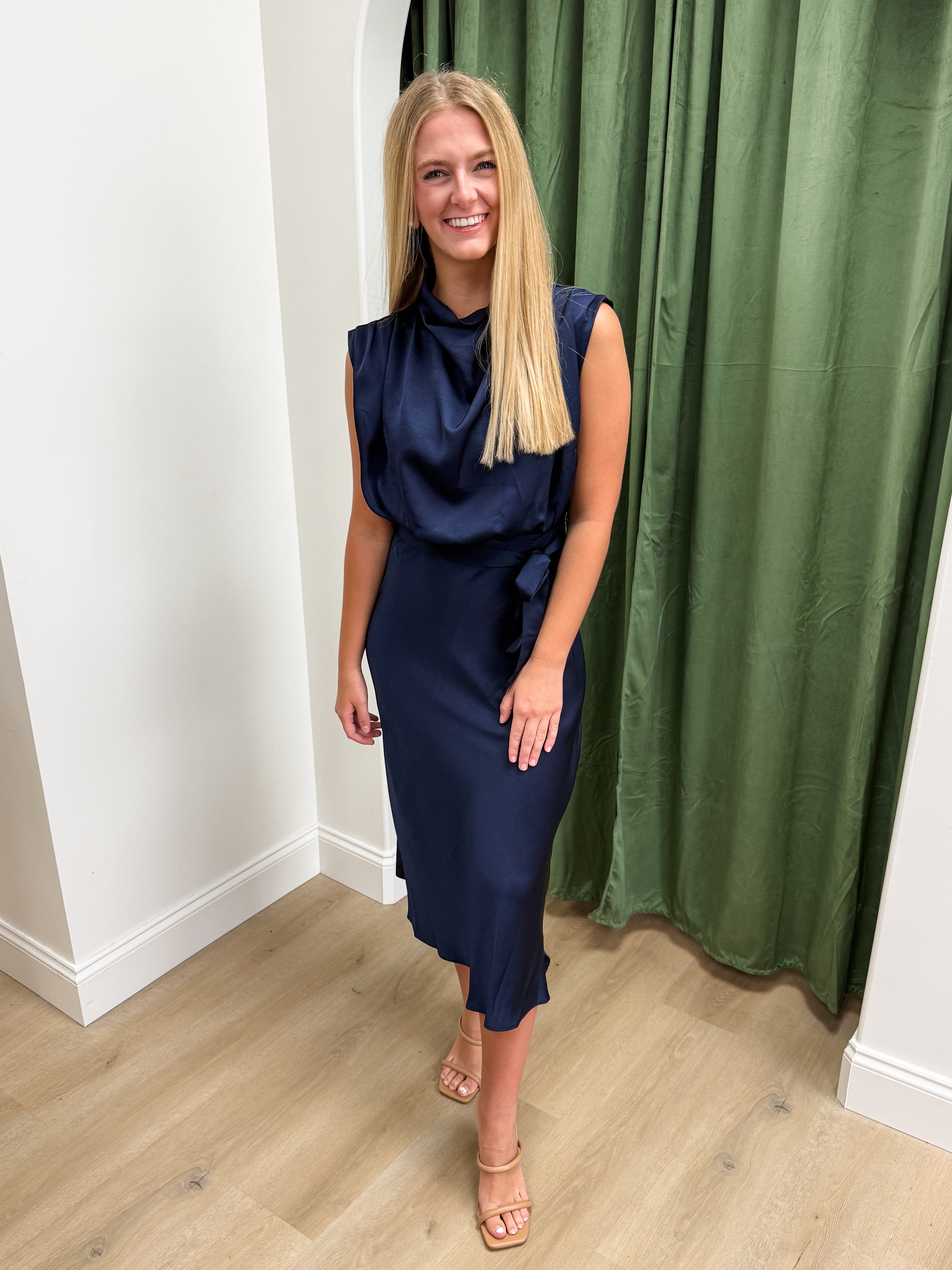 Sweet Celebrations Dress - Navy