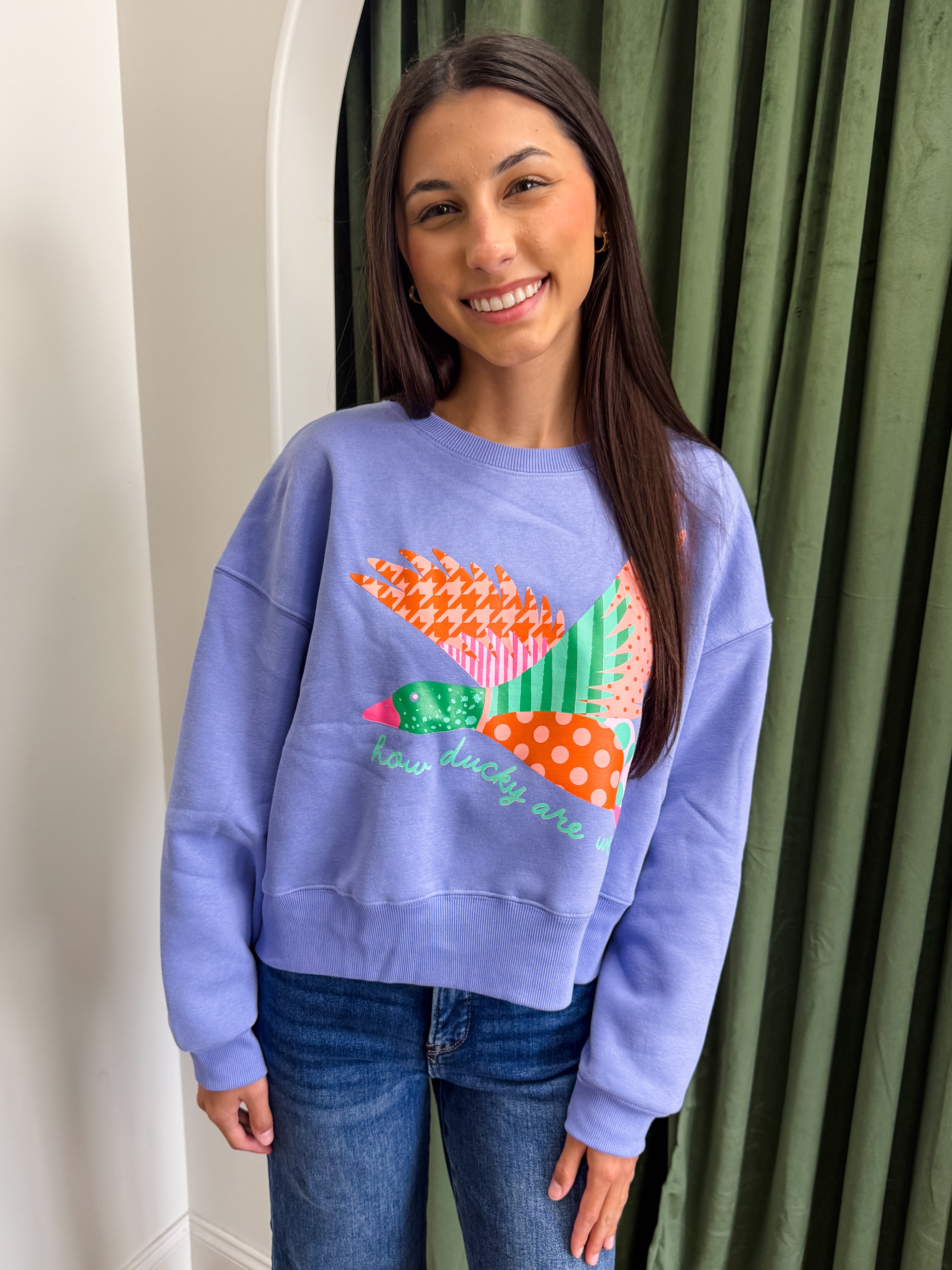How Ducky Are We Crop Sweatshirt