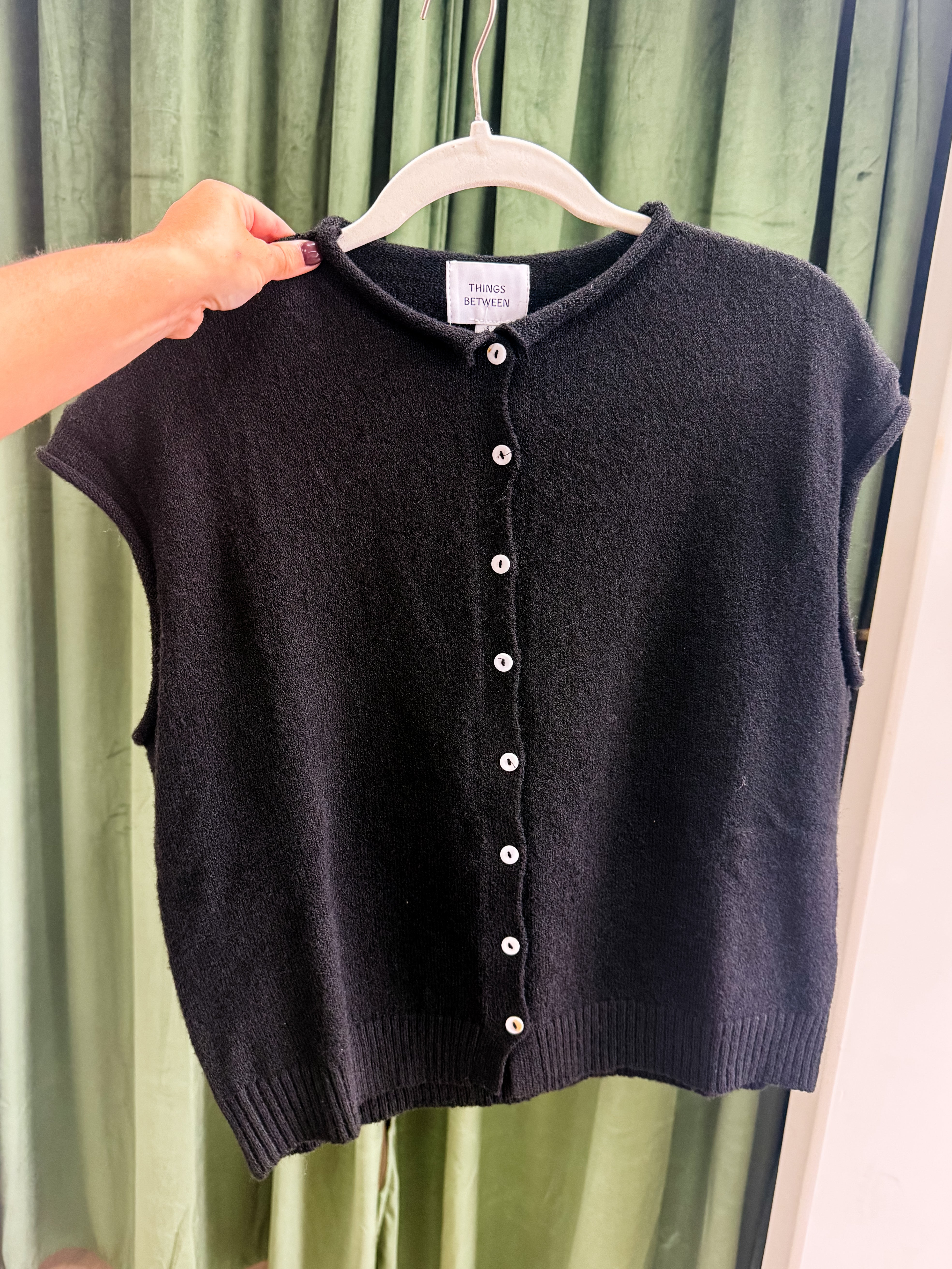 Swept Away Cardigan - Black