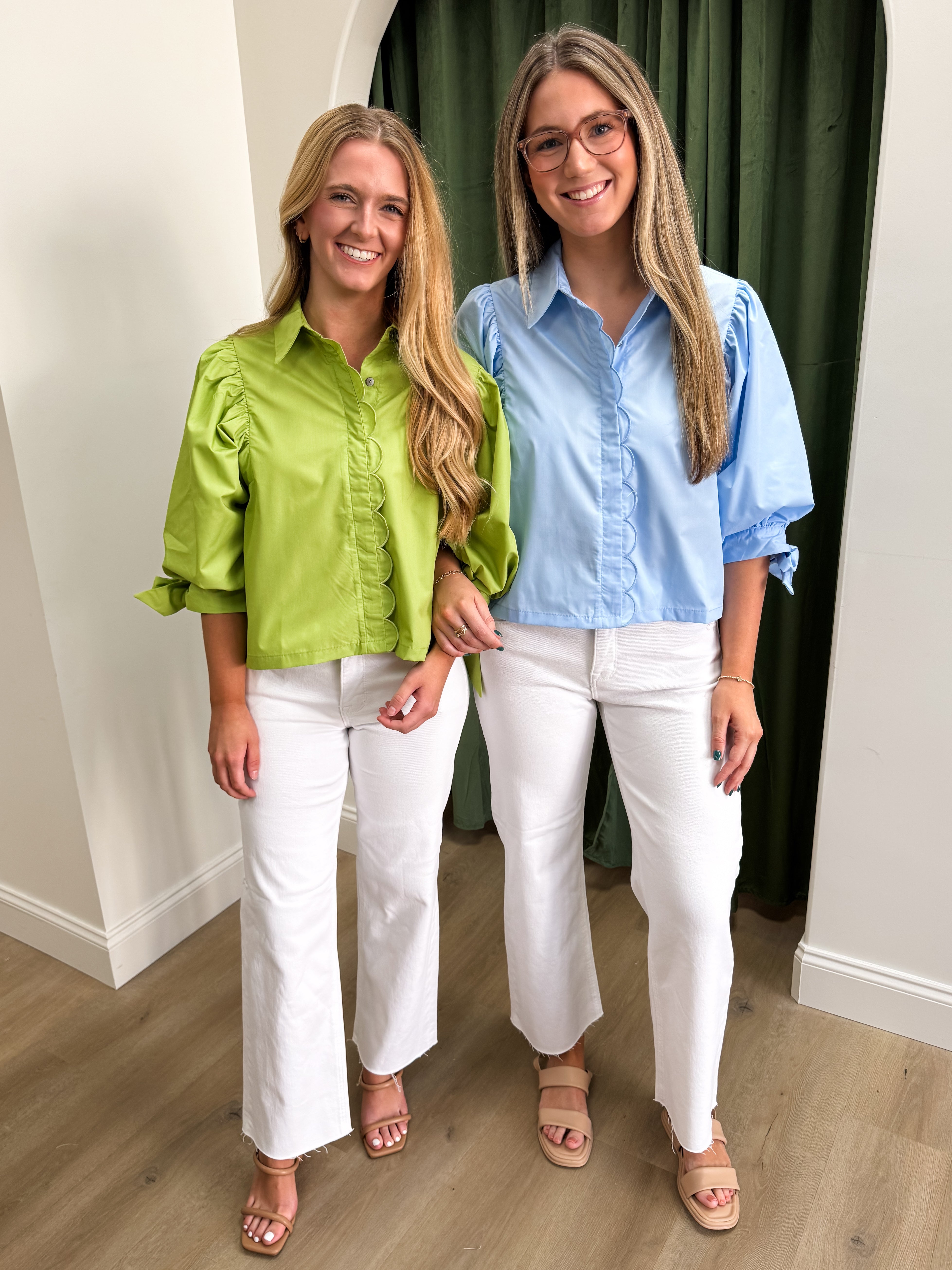 Stuck On You Scallop Top