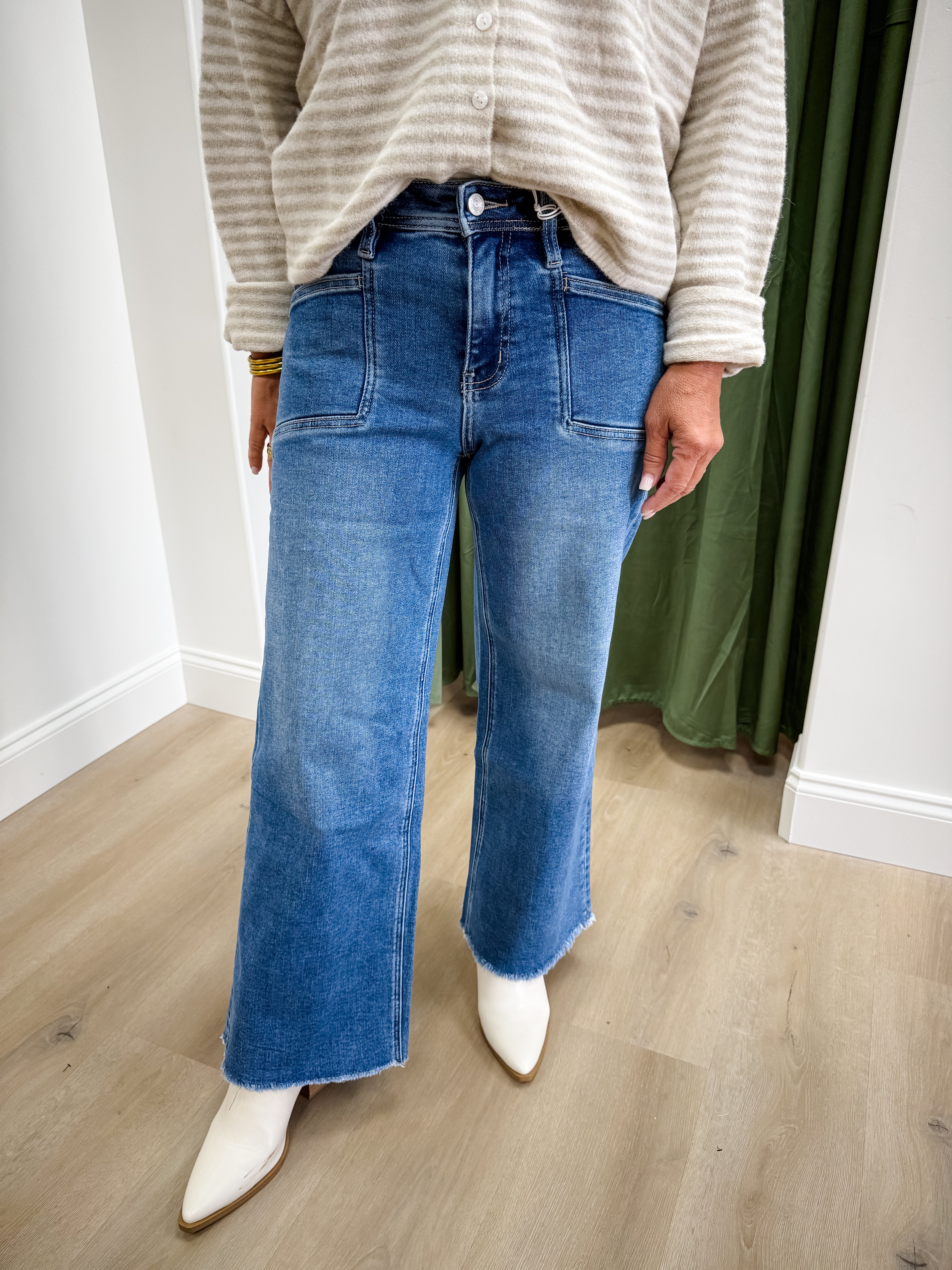 Tessa High Rise Wide Leg Denim - LOVERVET