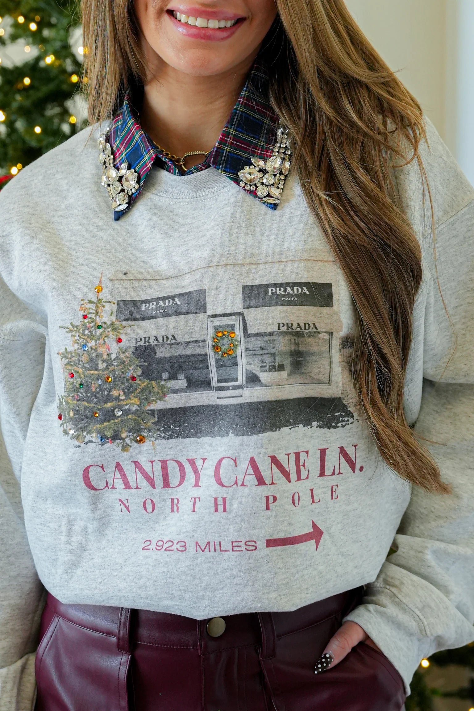 Candy Cane Lane Marfa Sweatshirt