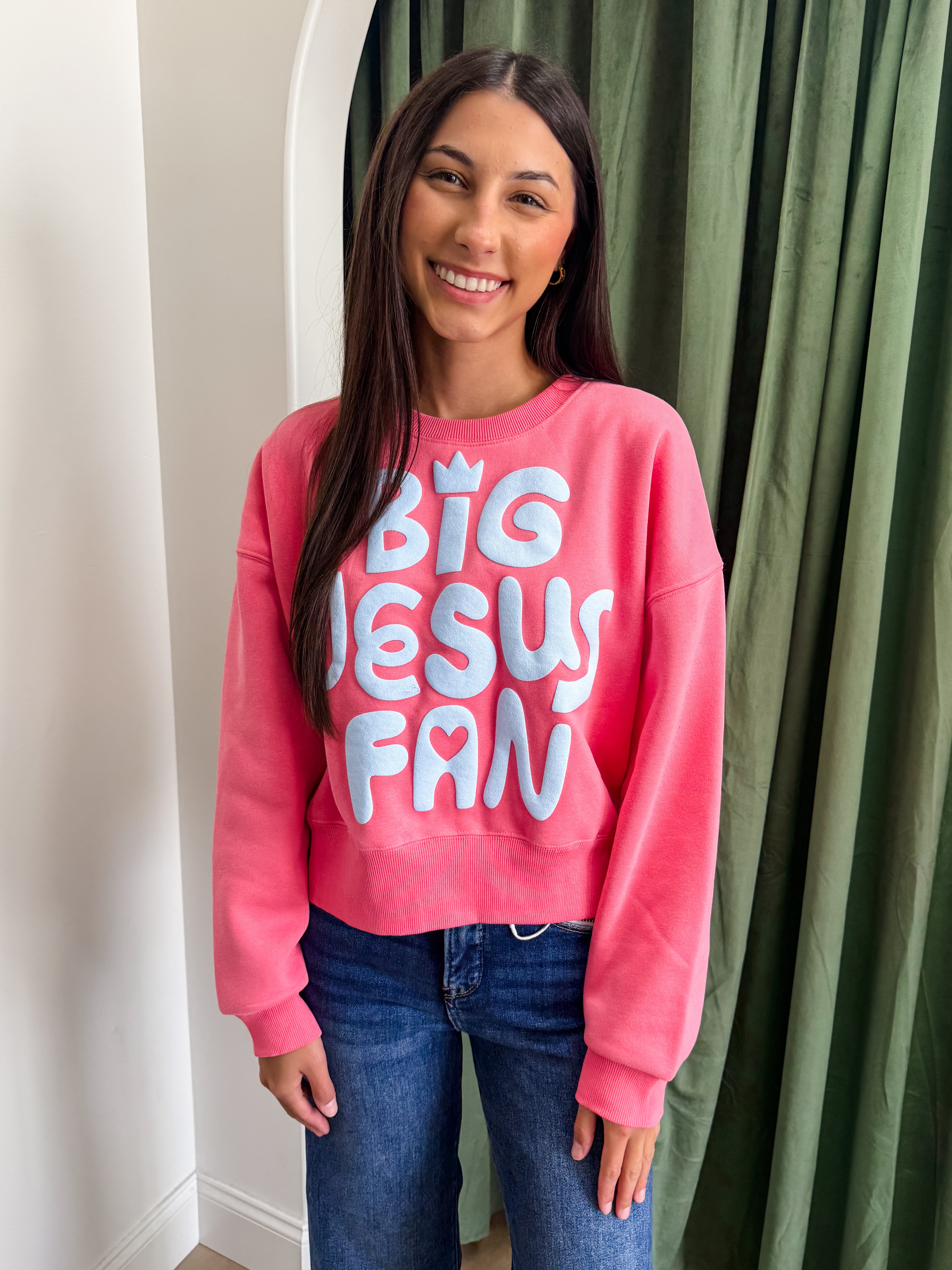 Big Fan Crop Sweatshirt
