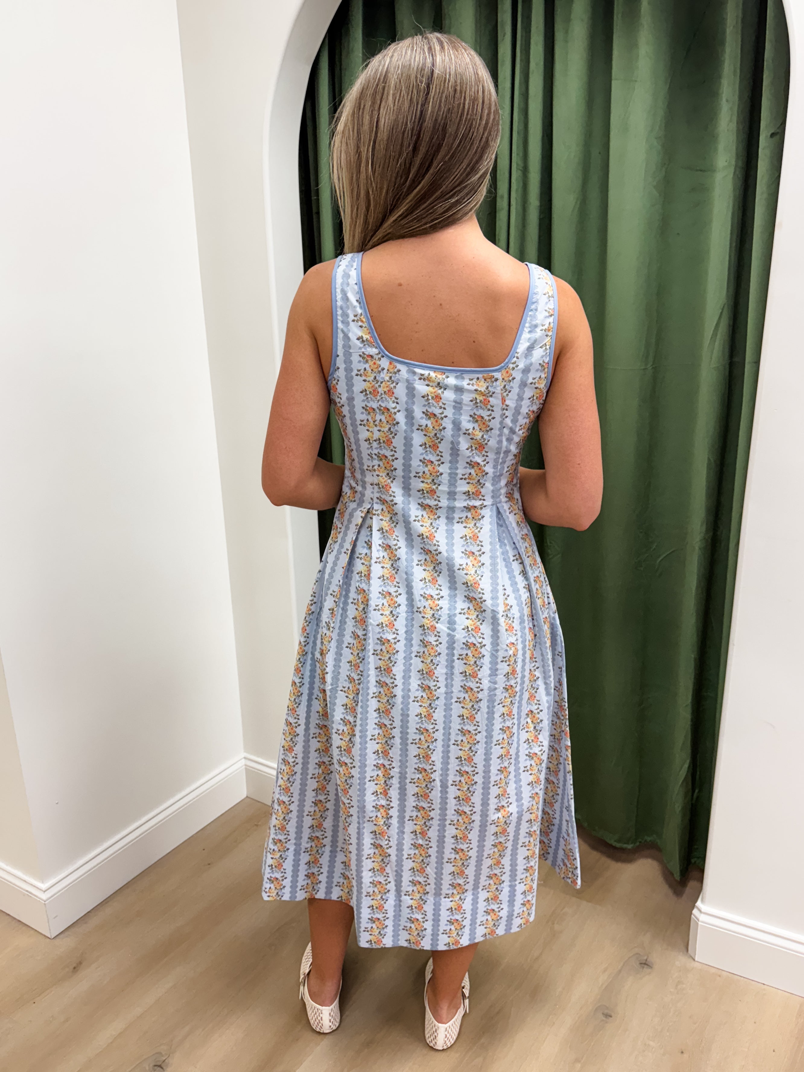 Flower in the Sky Midi Dress