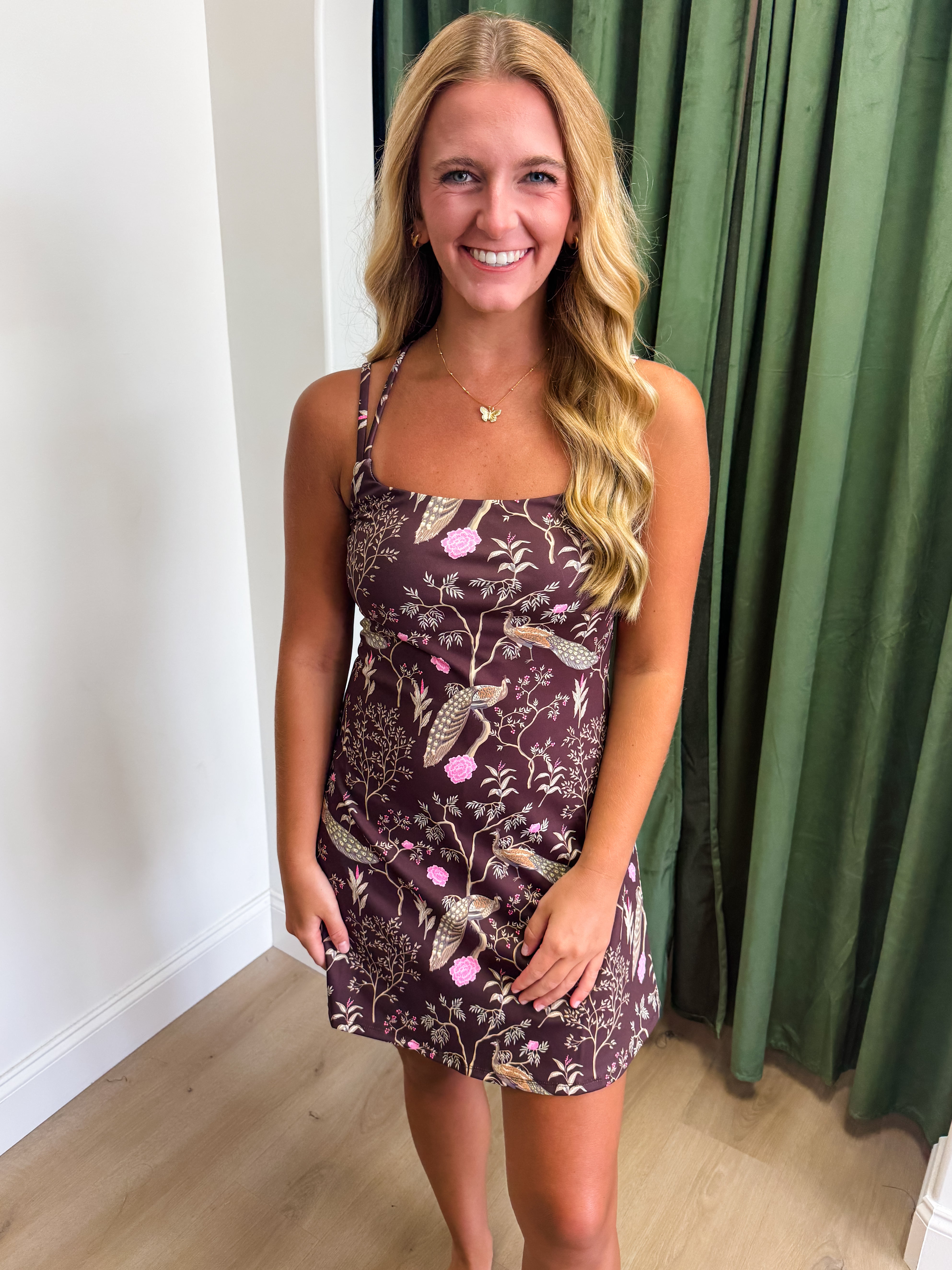 Peacock Poised Athletic Dress