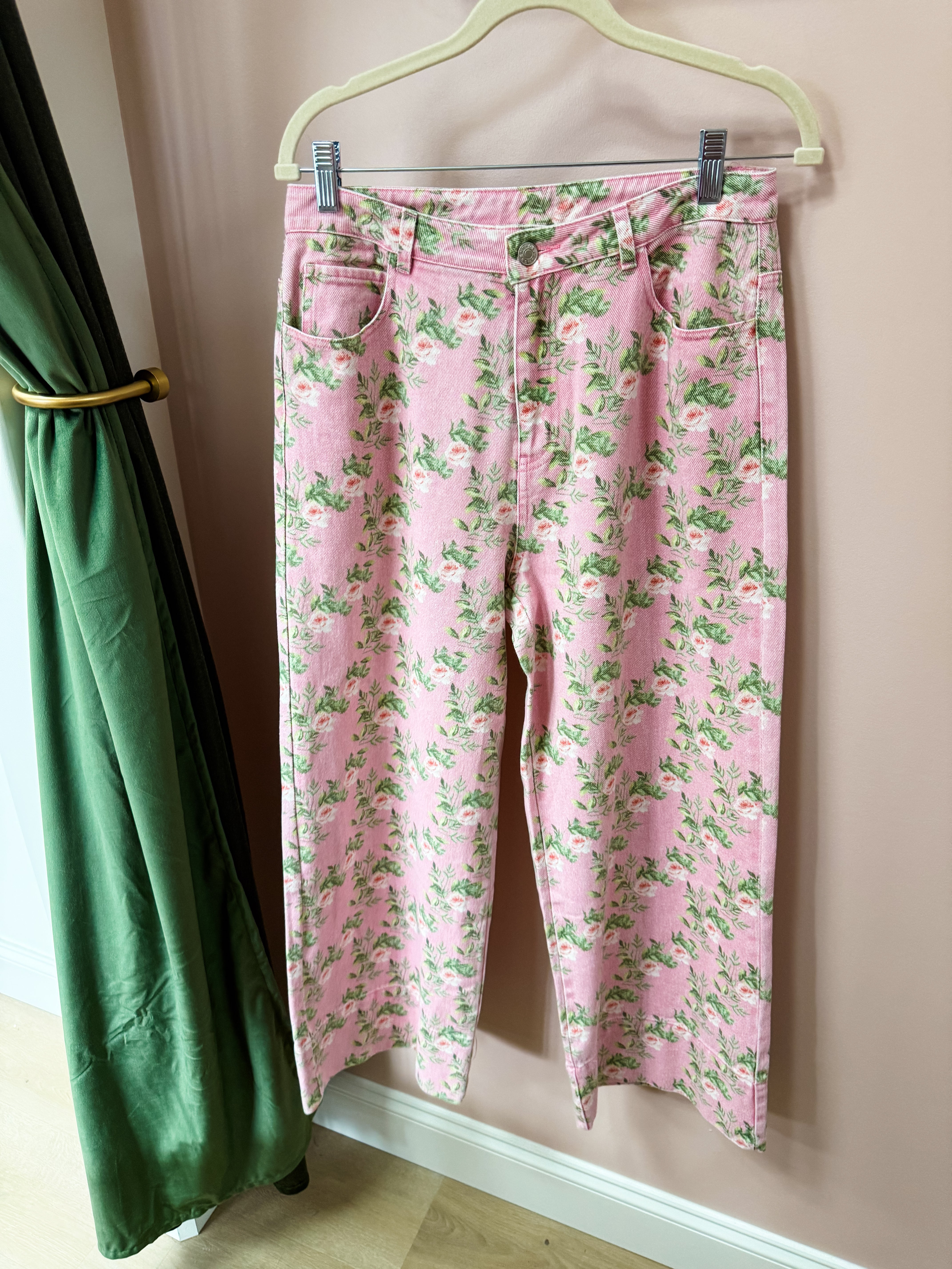 Mila Pink Floral Denim