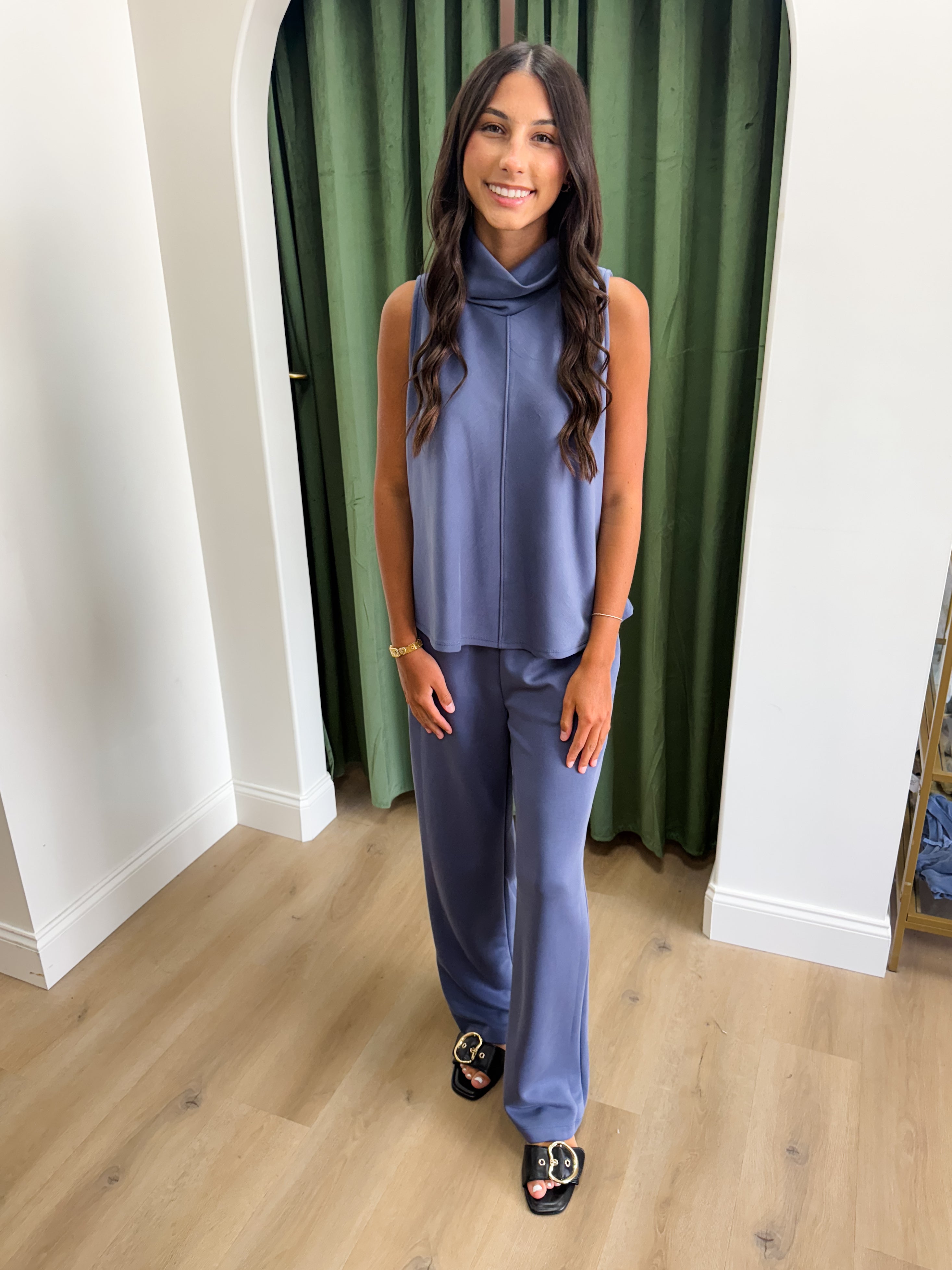 Kayda Scuba Set - Denim Blue