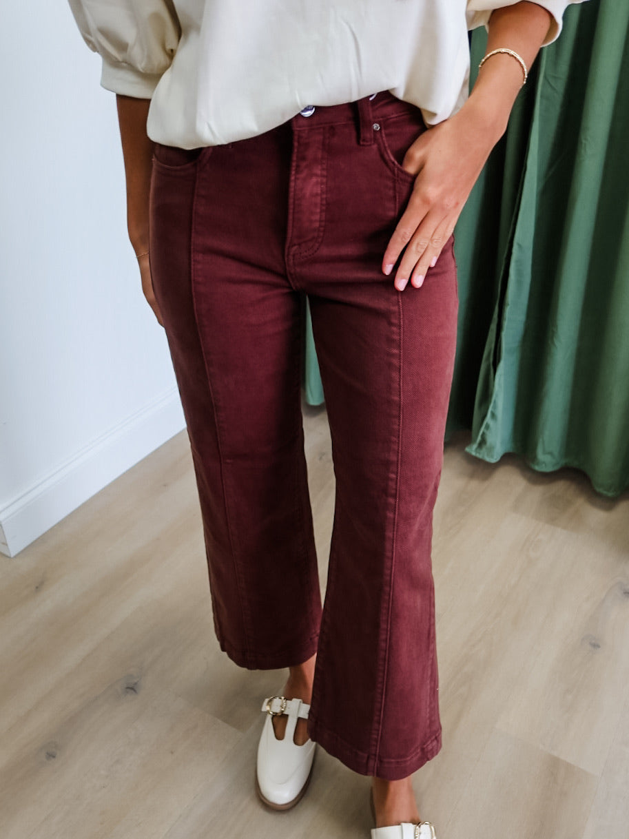 Maple HR Crop WL Denim-TC