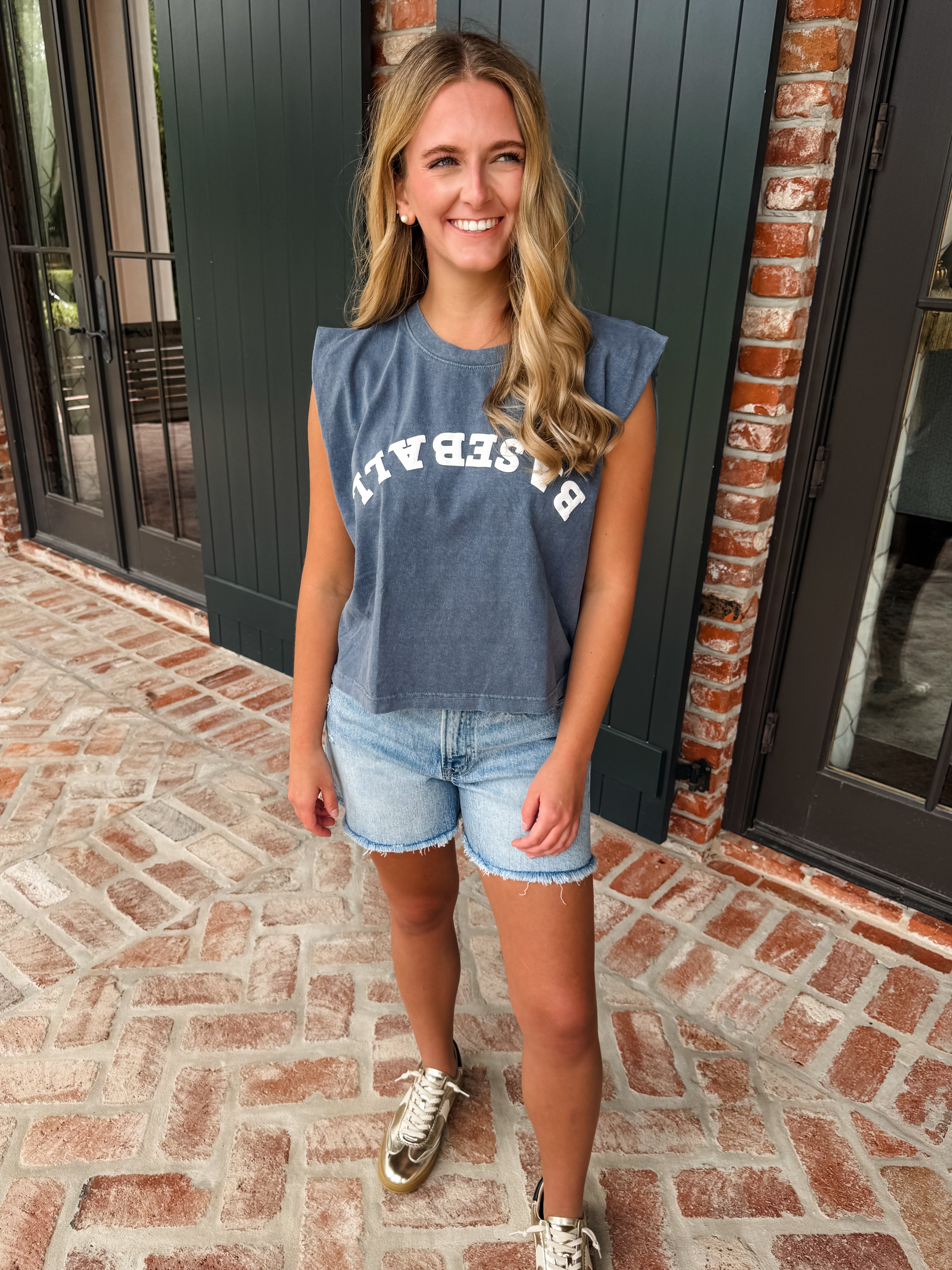 Baseball Puff Tank