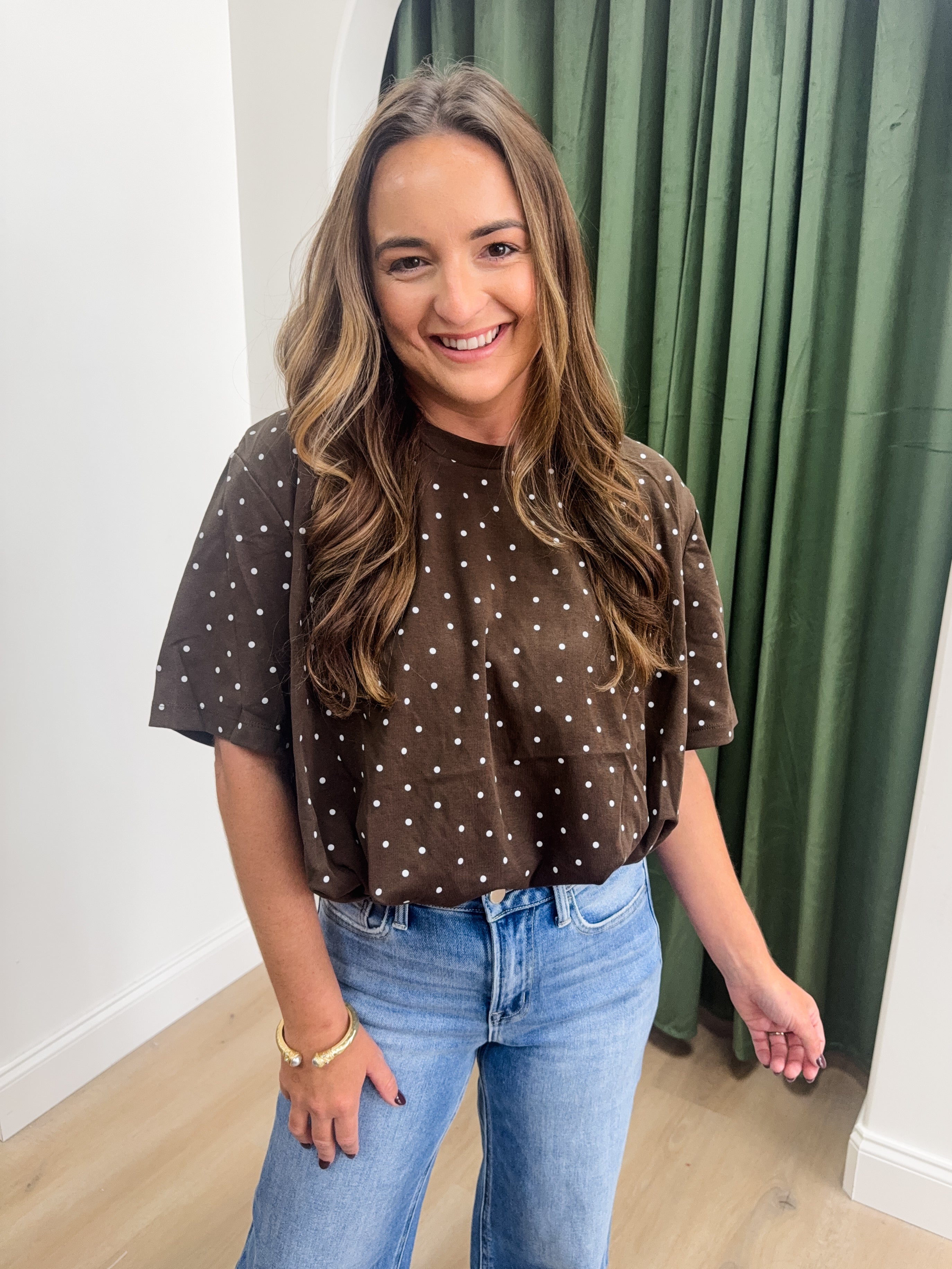 Poised Polka Dot Top