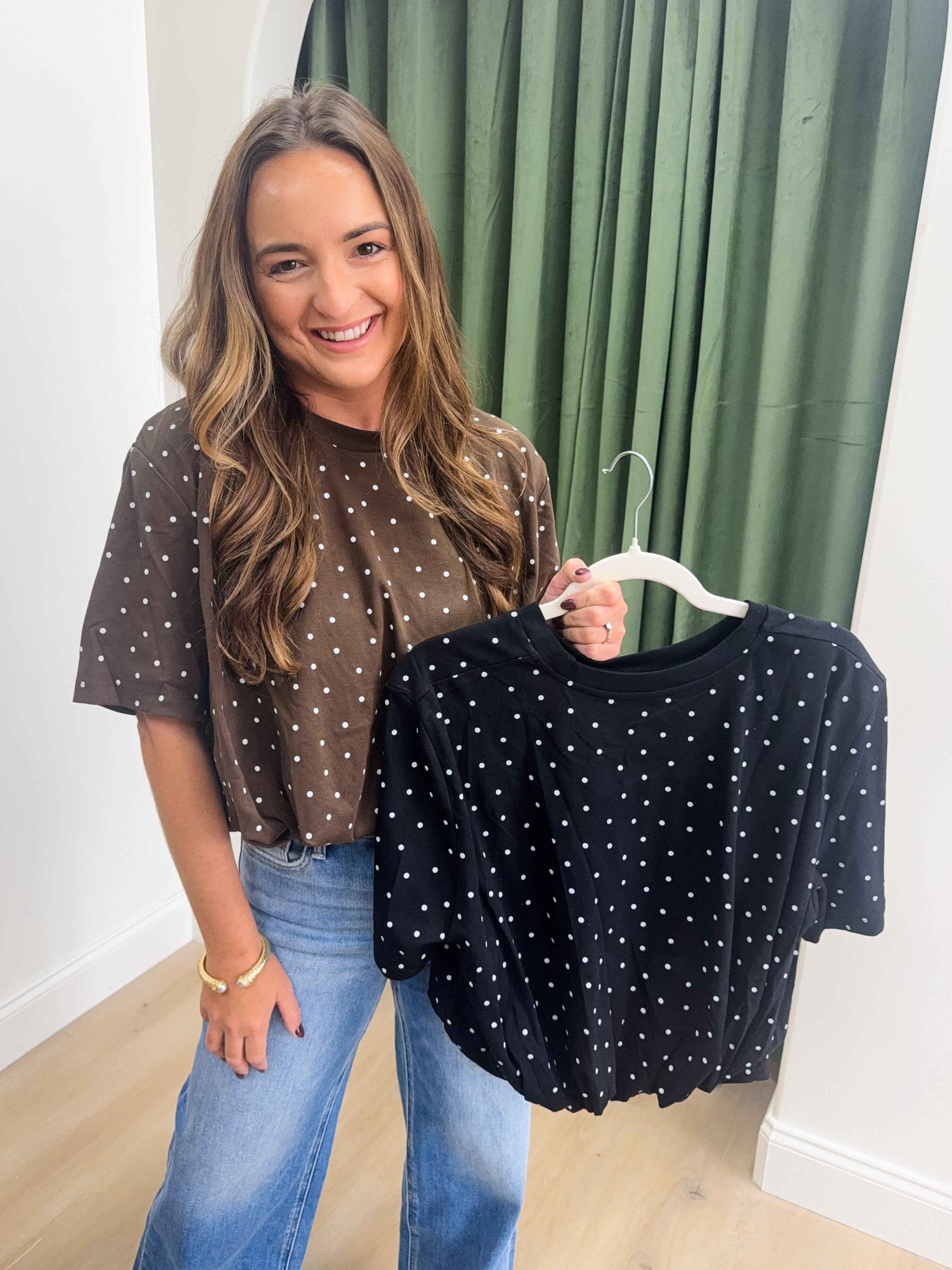 Poised Polka Dot Top