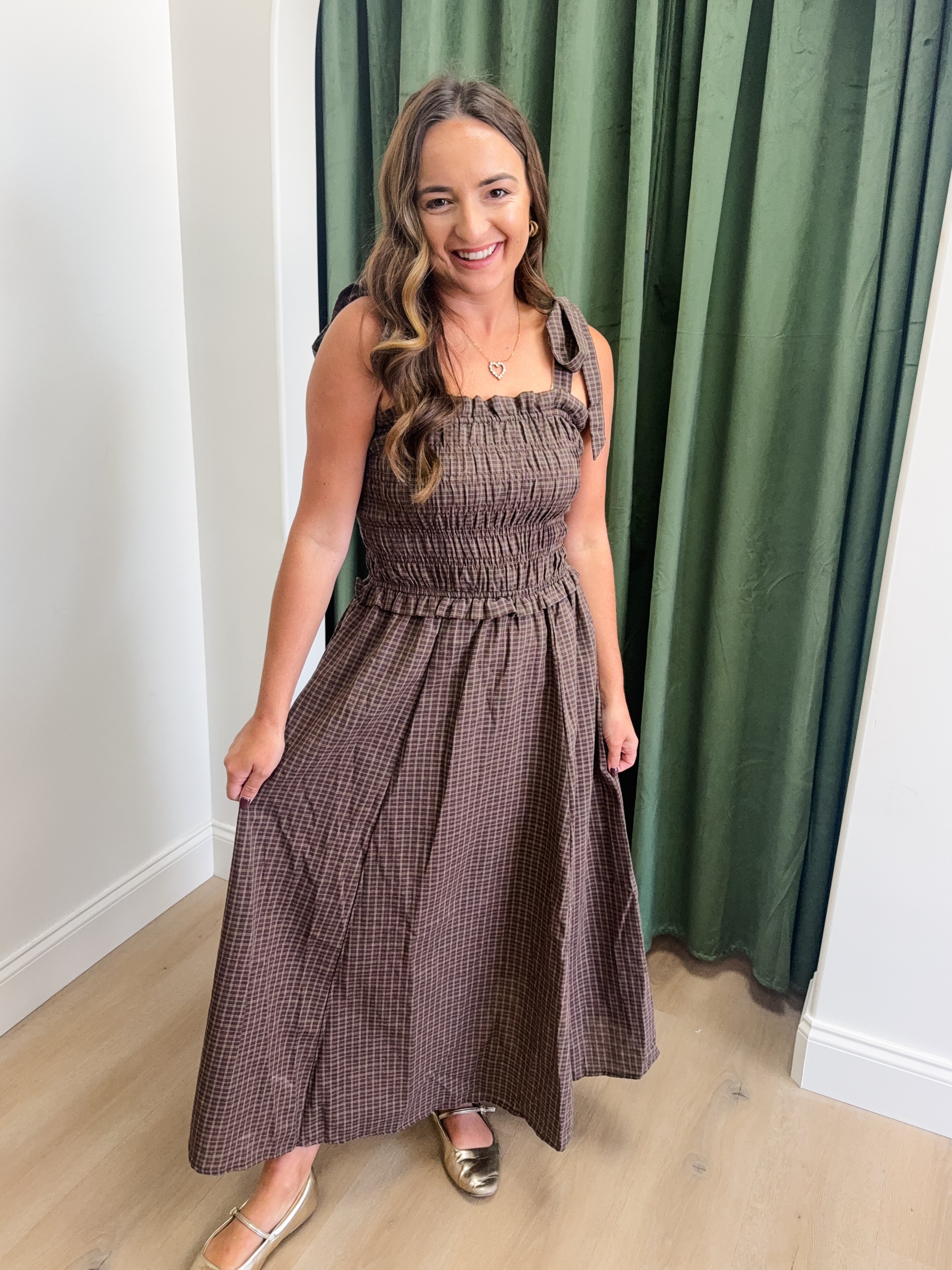 Mocha Moments Midi Dress