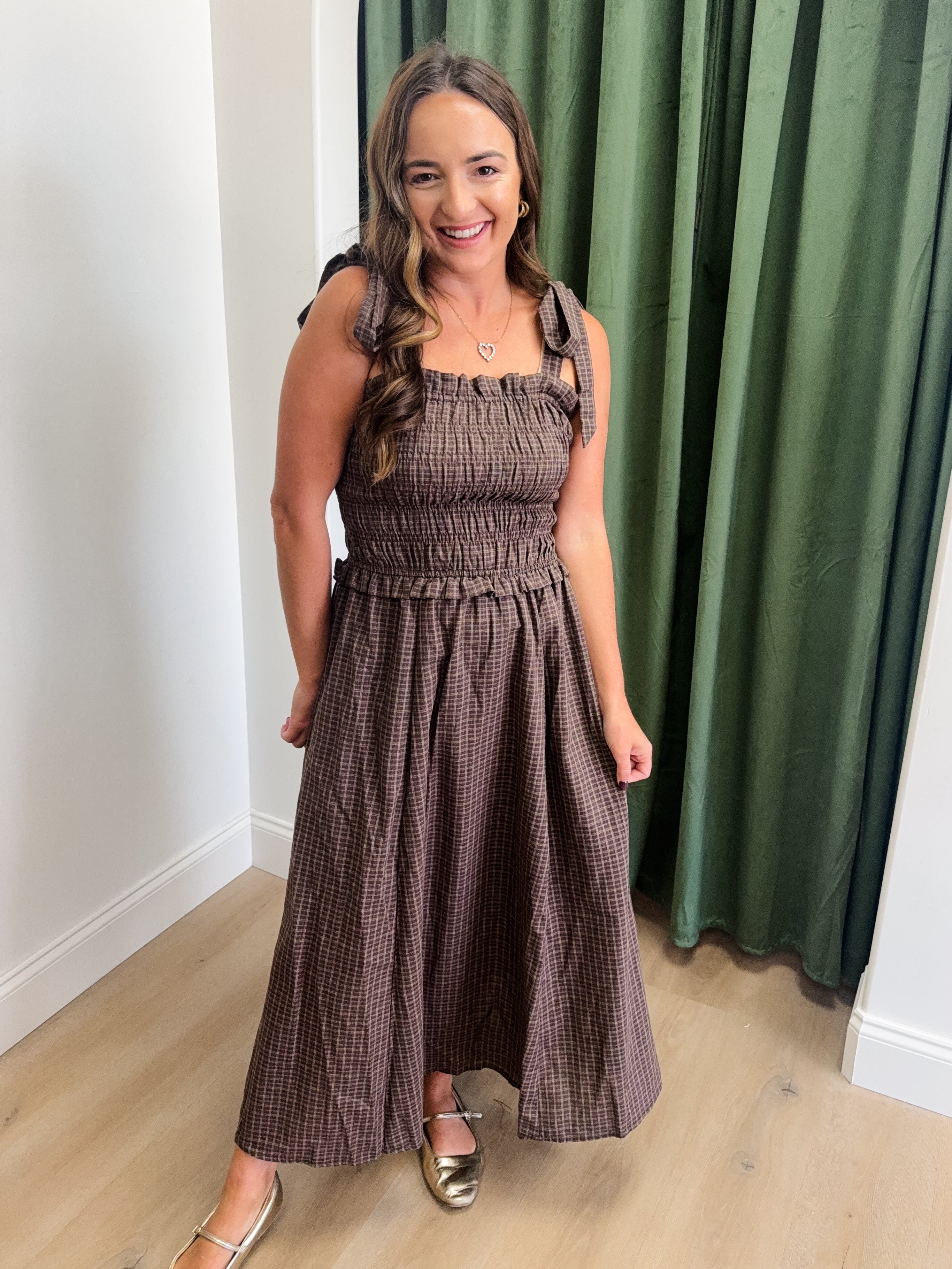 Mocha Moments Midi Dress