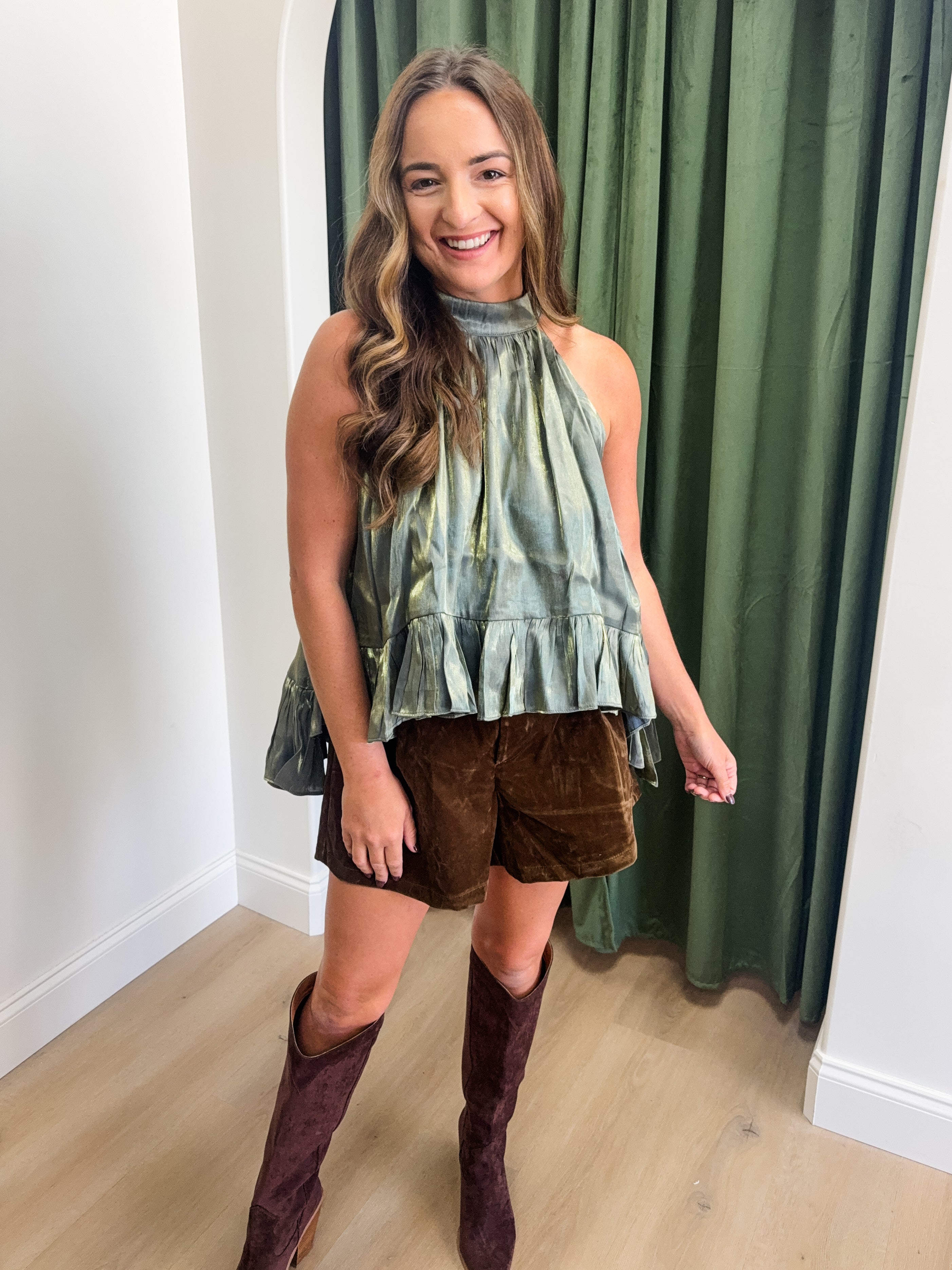 Metallic Muse Top