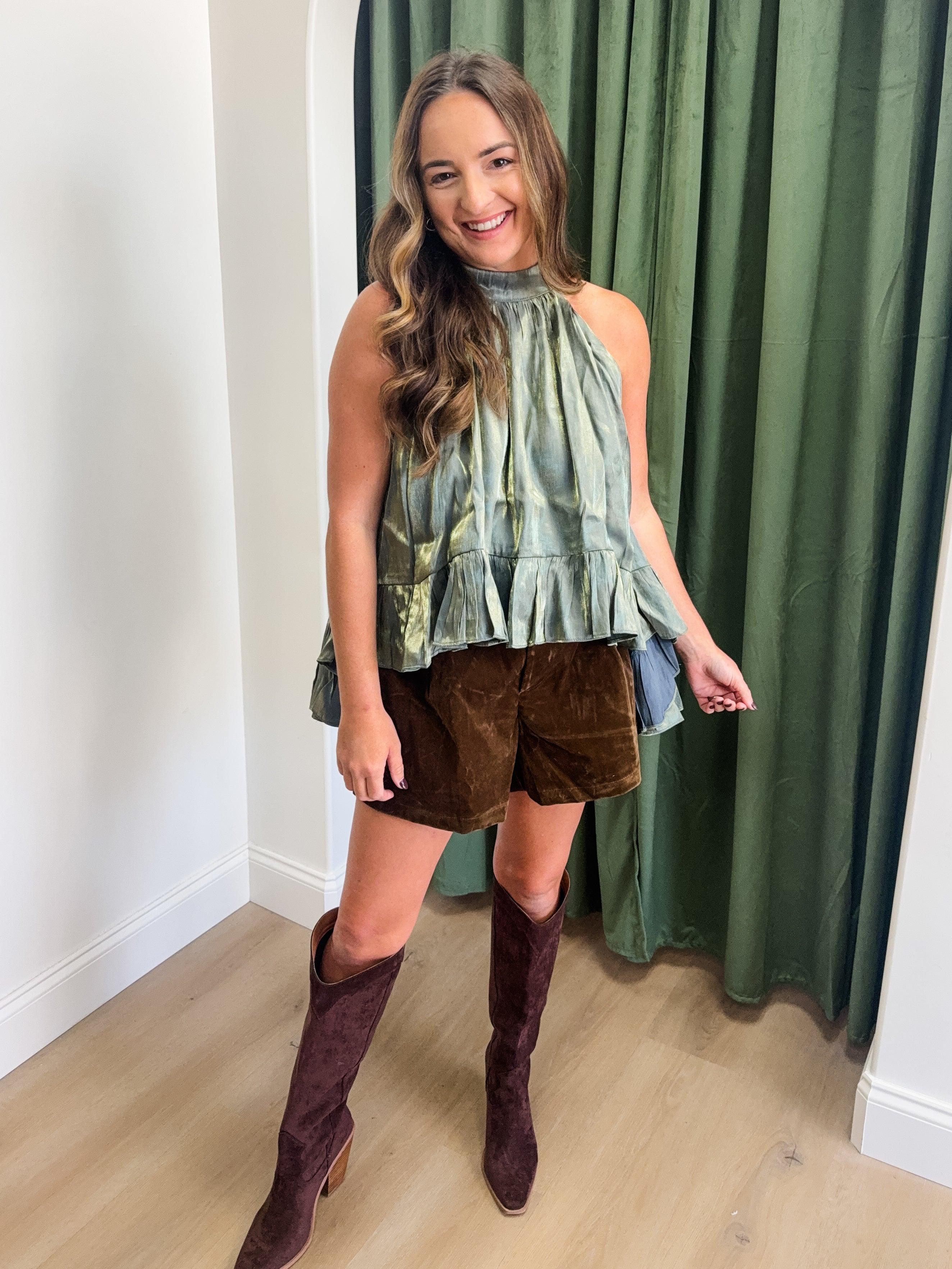 Metallic Muse Top
