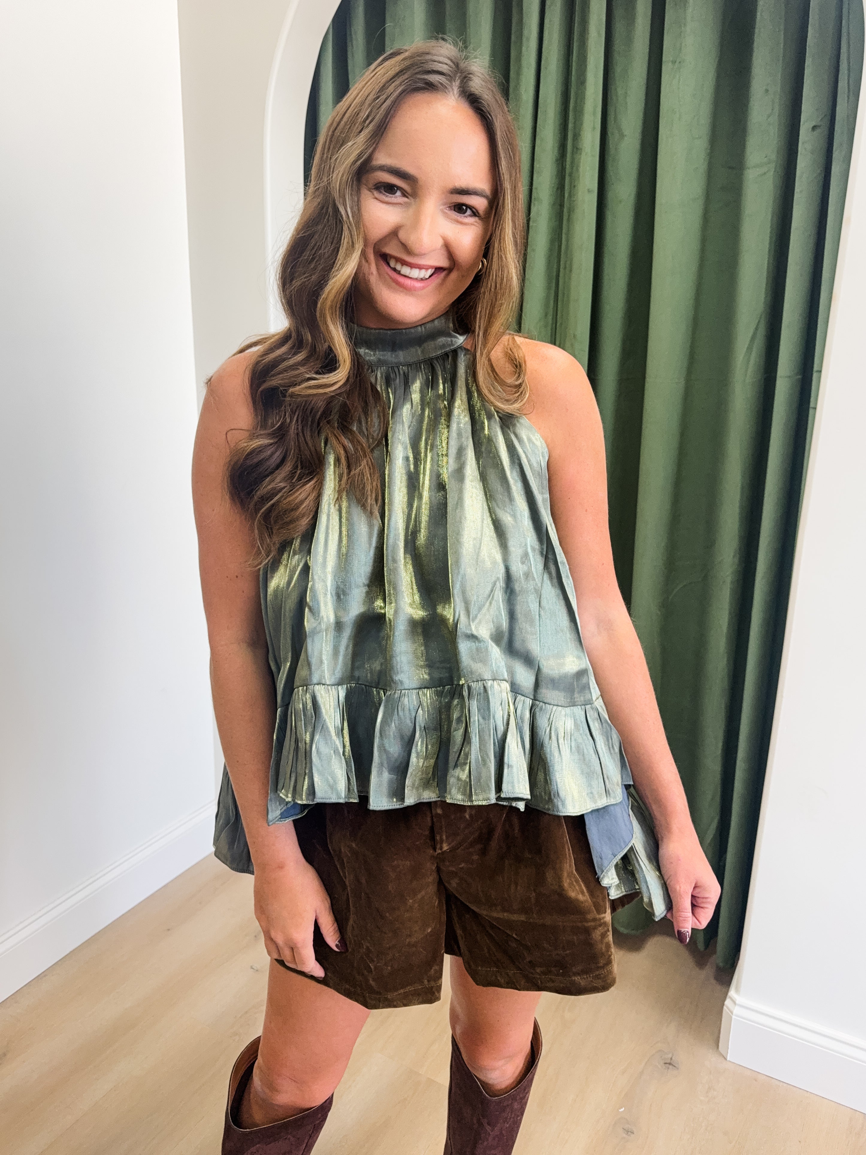 Metallic Muse Top
