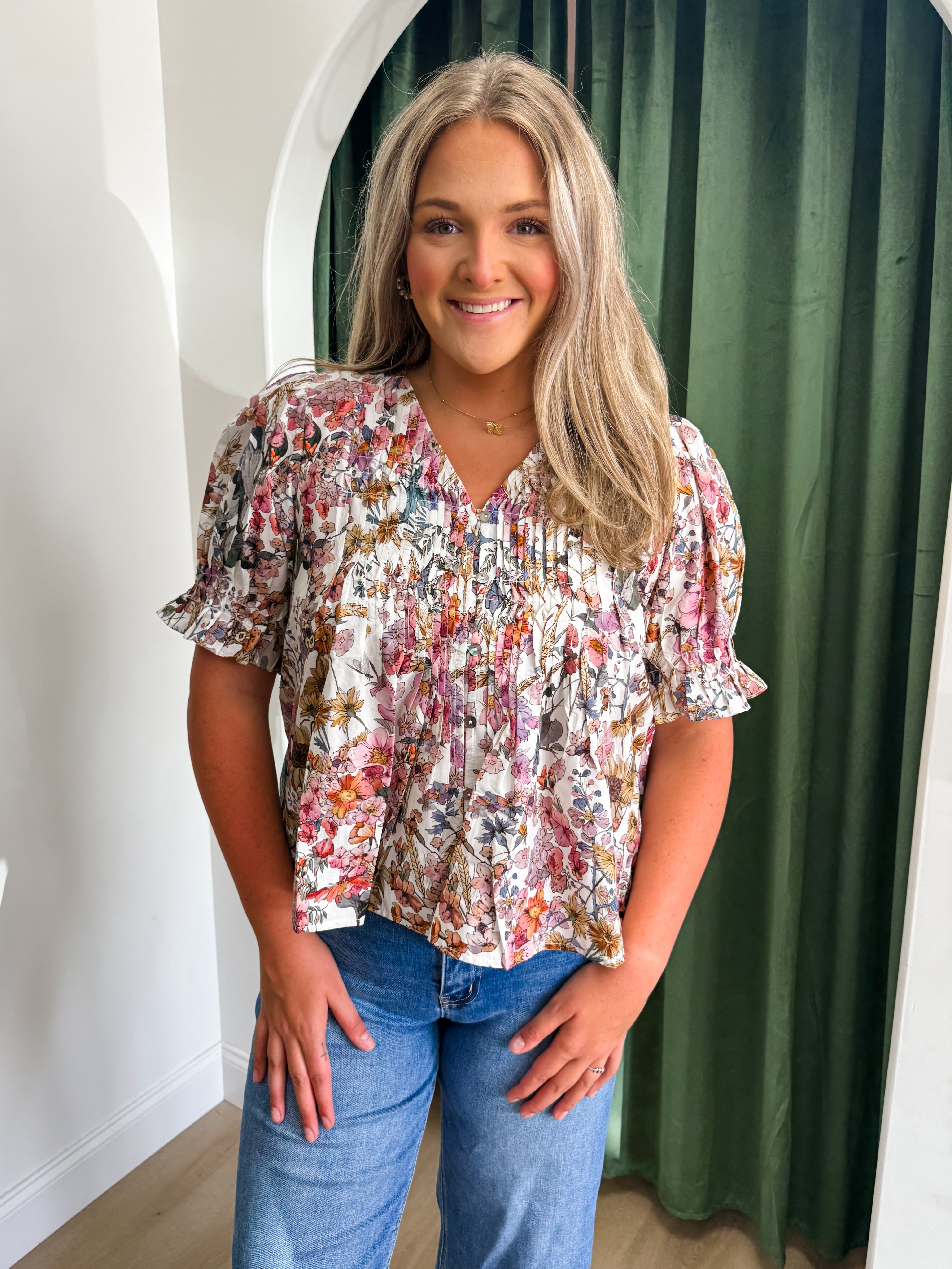 Elegant Bloom Top