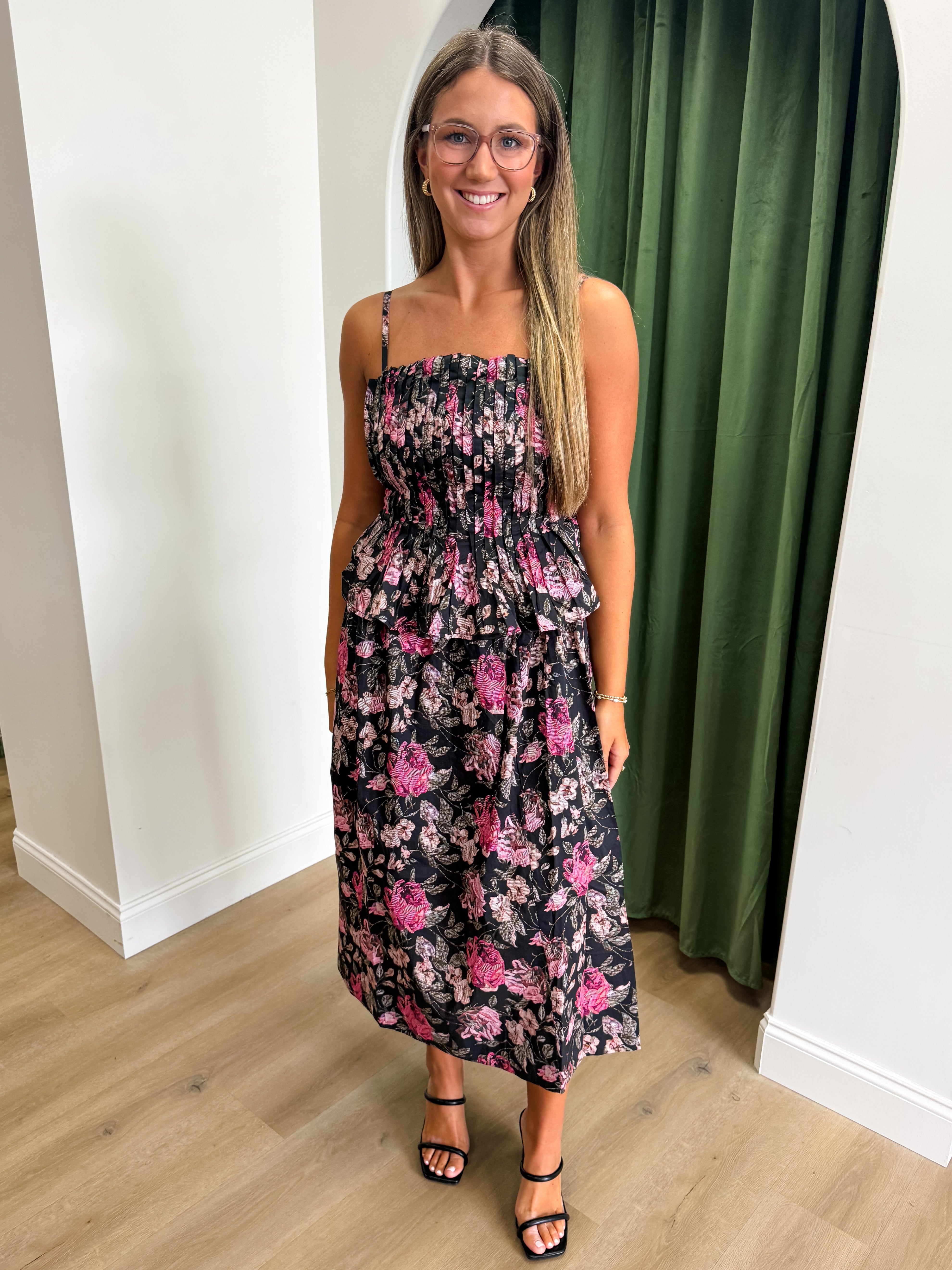 Rose Garden Midi Dress - 2 Colors