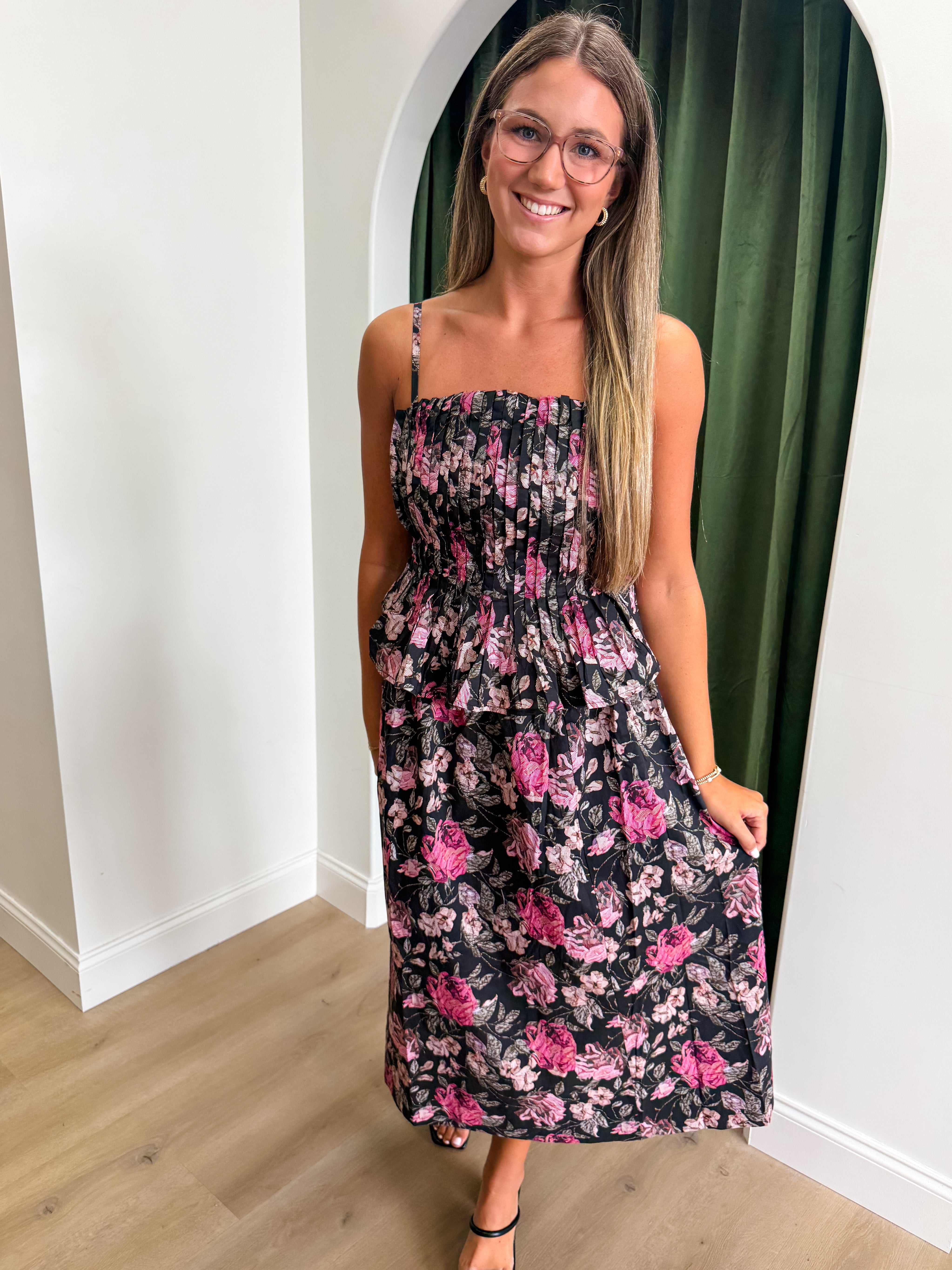 Rose Garden Midi Dress - 2 Colors
