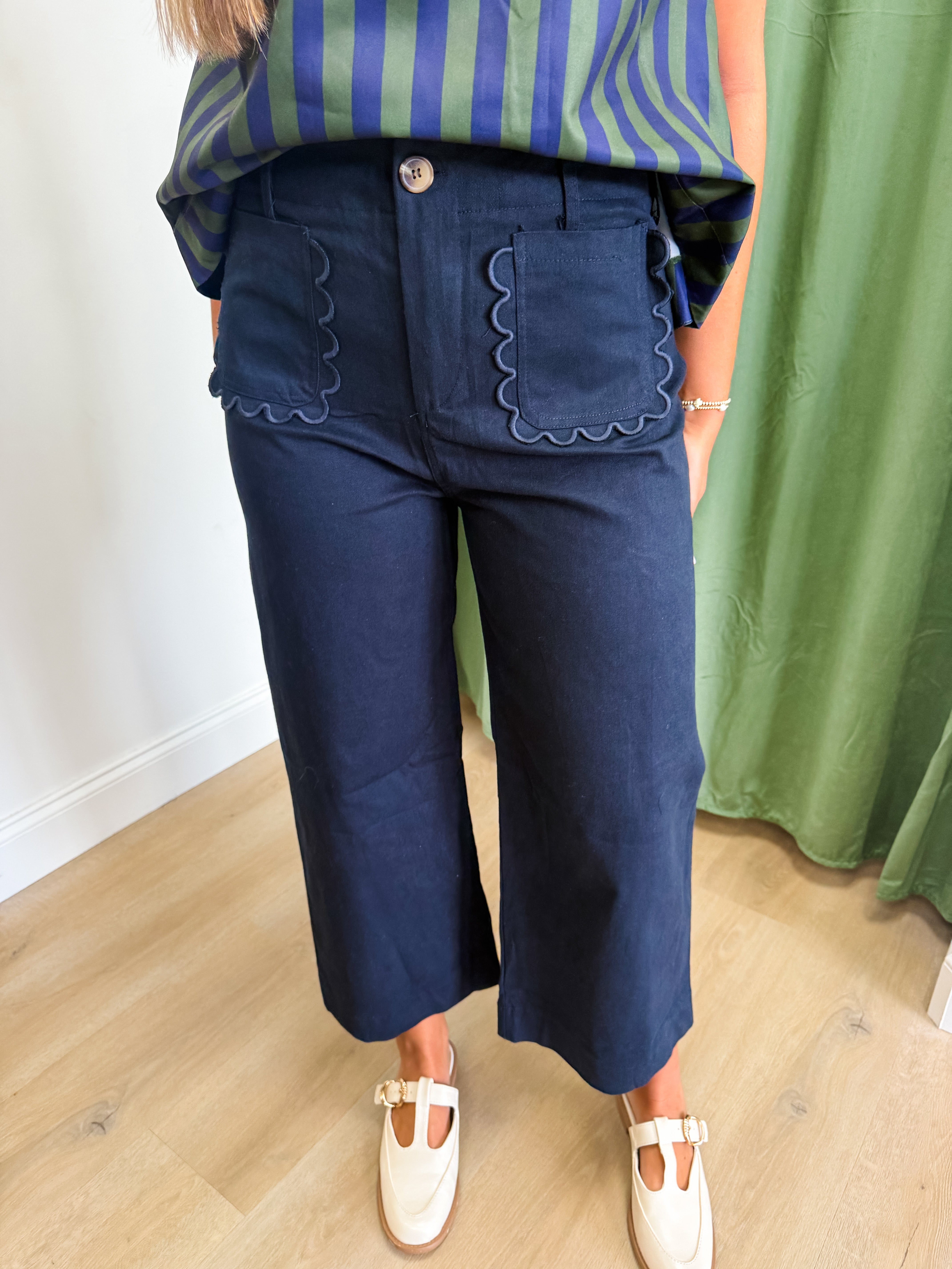 Spencer Scalloped Denim