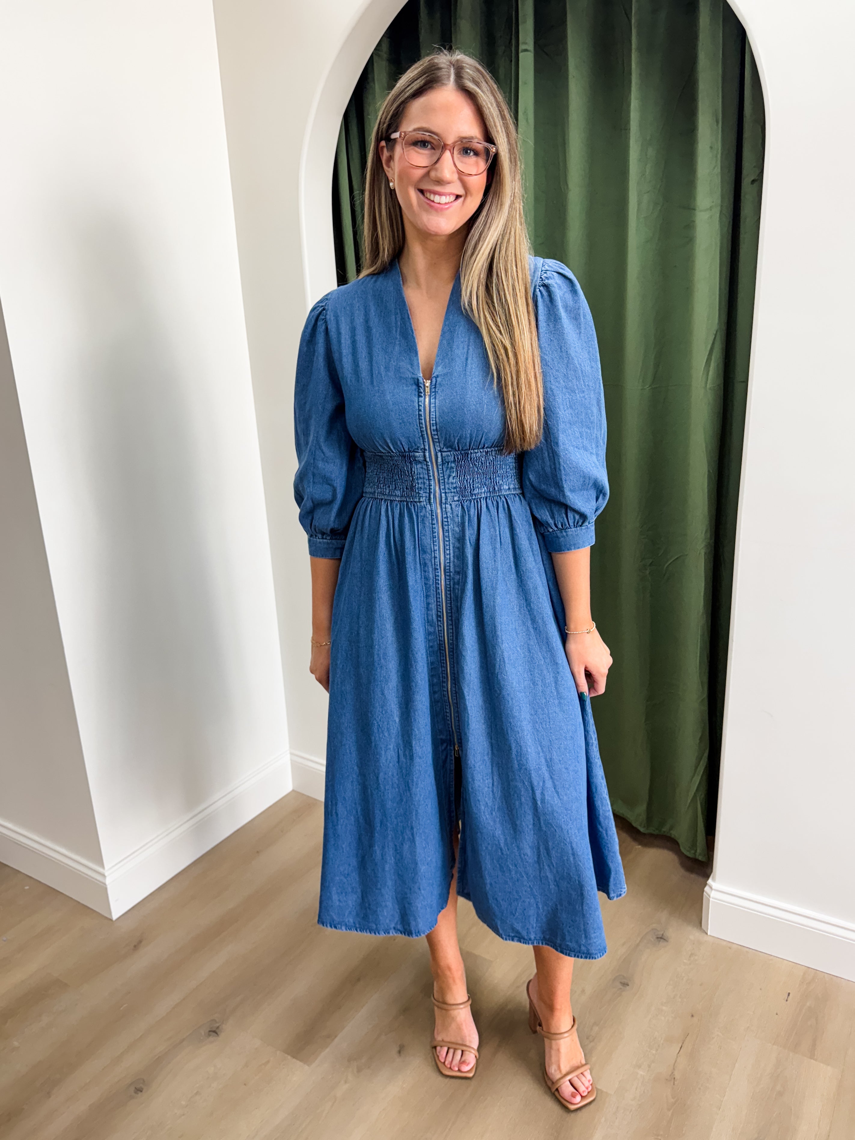Denim Daze Midi Dress