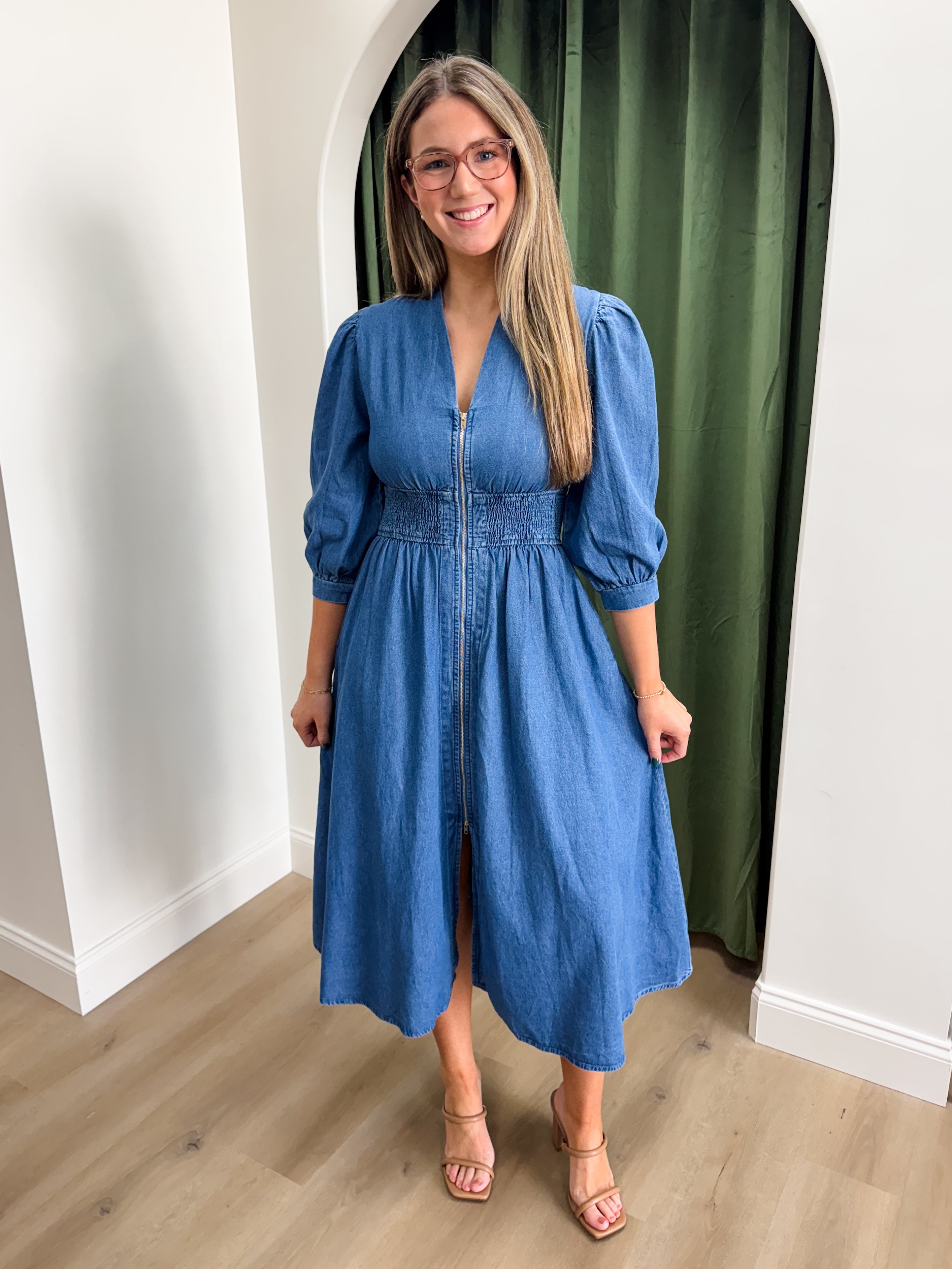 Denim Daze Midi Dress
