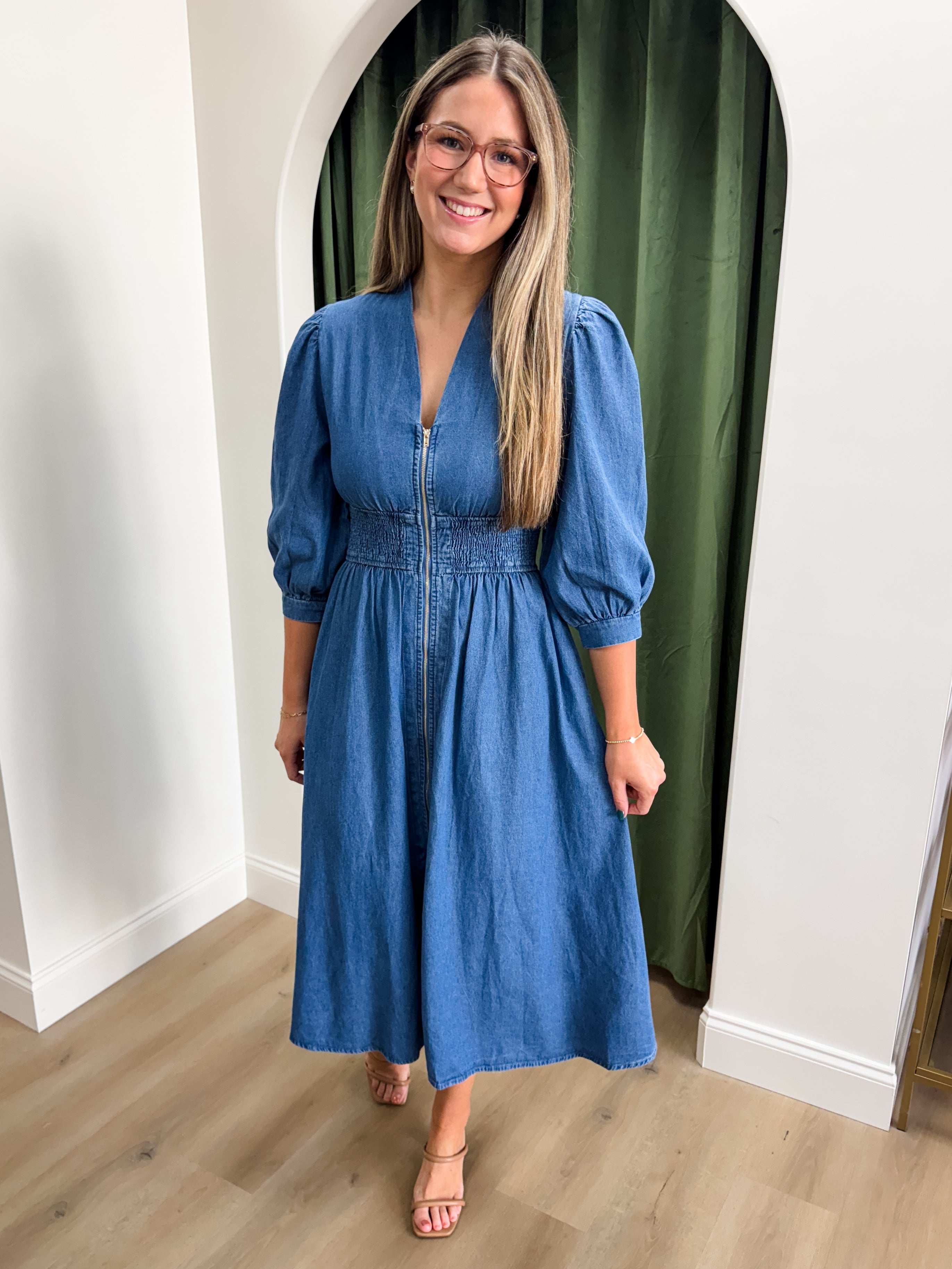 Denim Daze Midi Dress