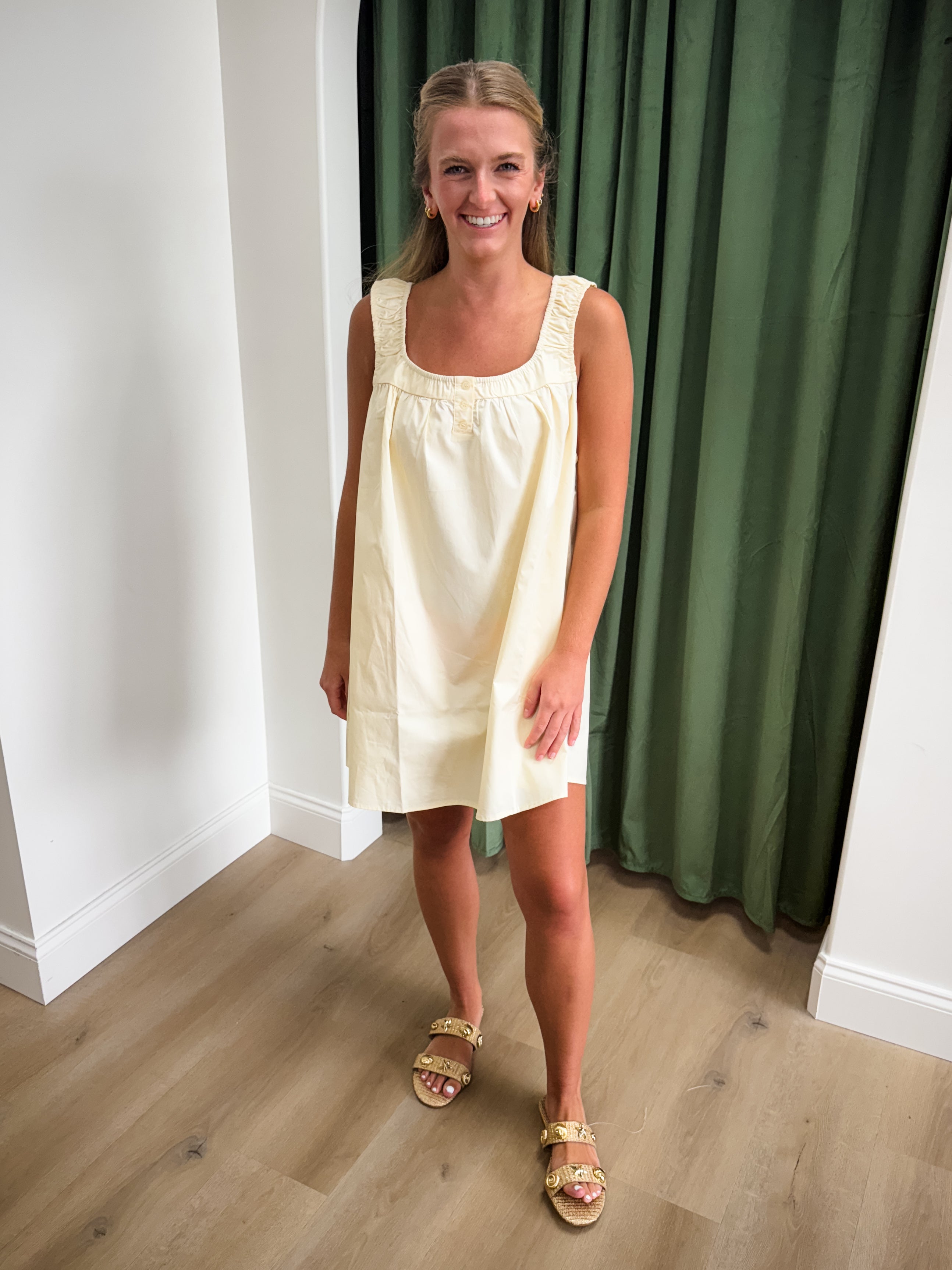 Shell Search Swing Dress - Butter