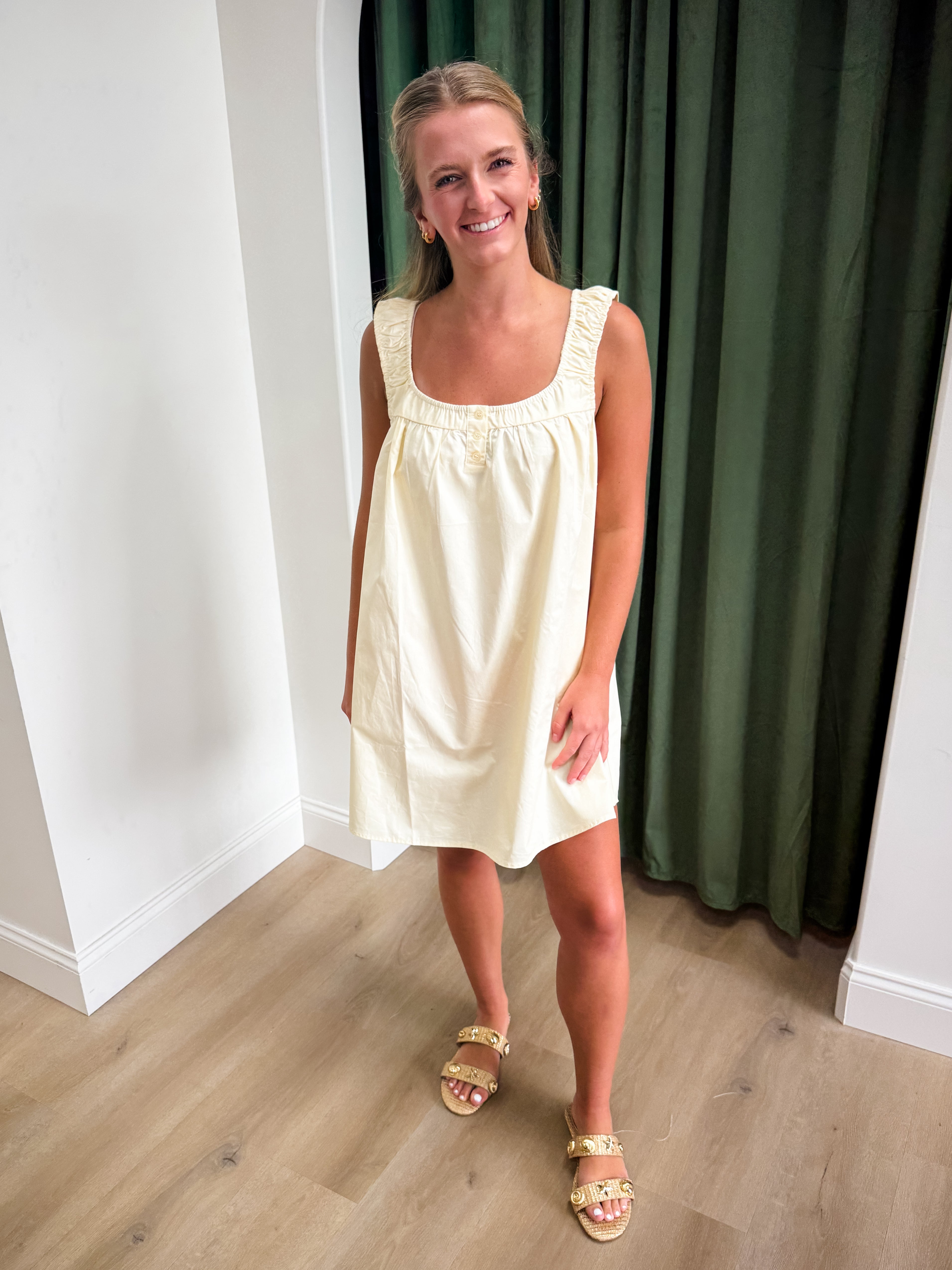 Shell Search Swing Dress - Butter