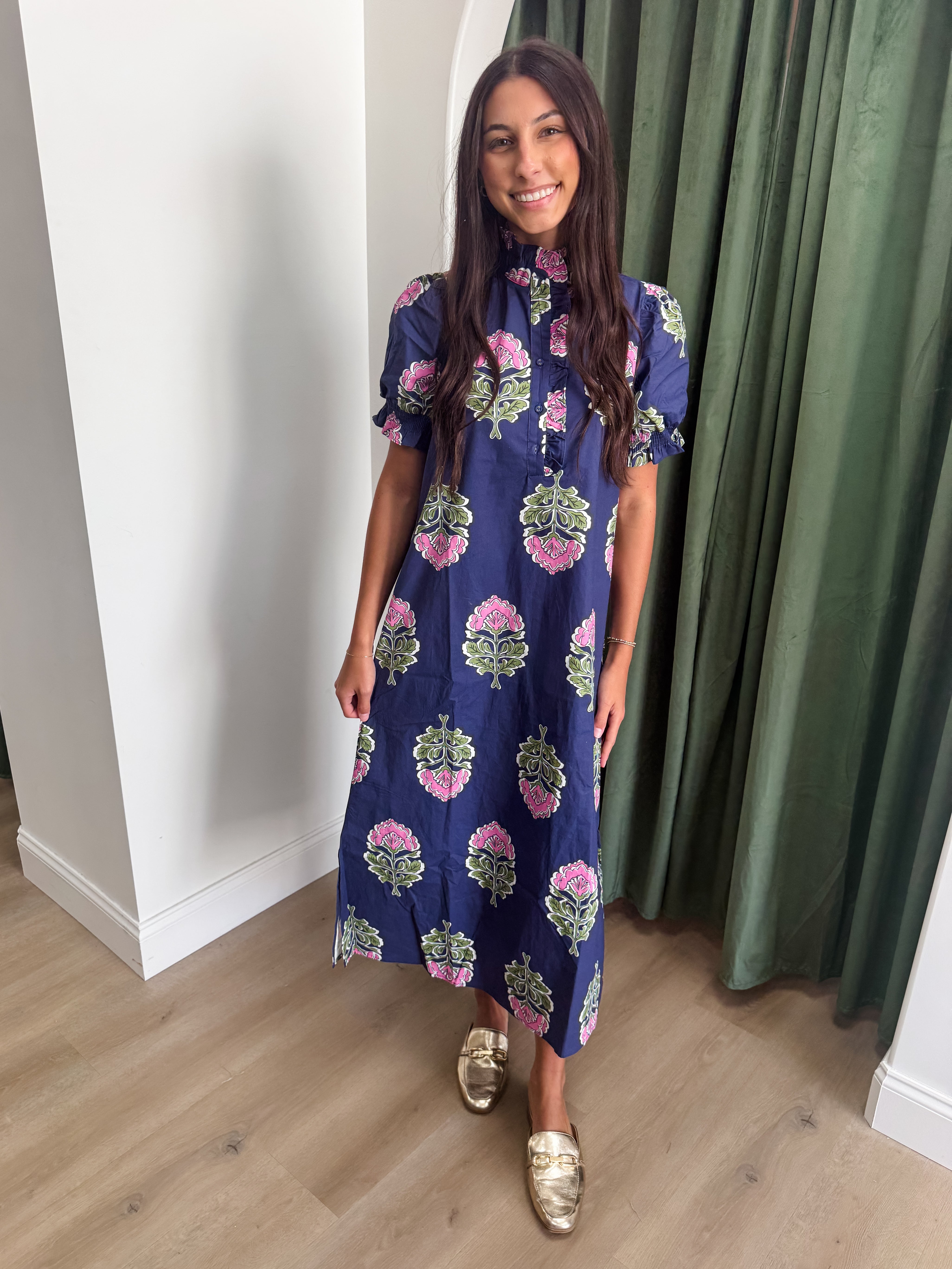 Royal Garden Midi Dress