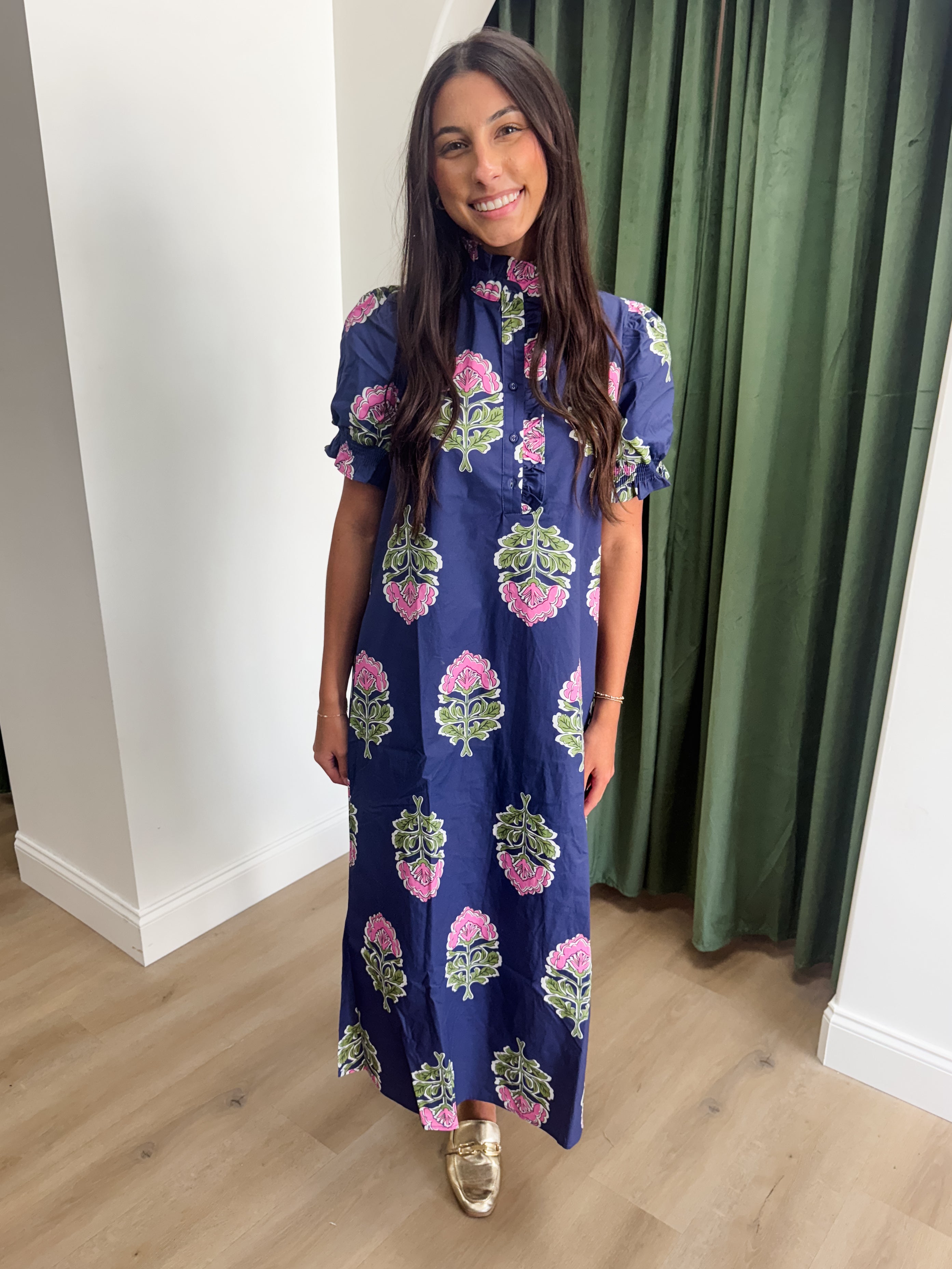 Royal Garden Midi Dress