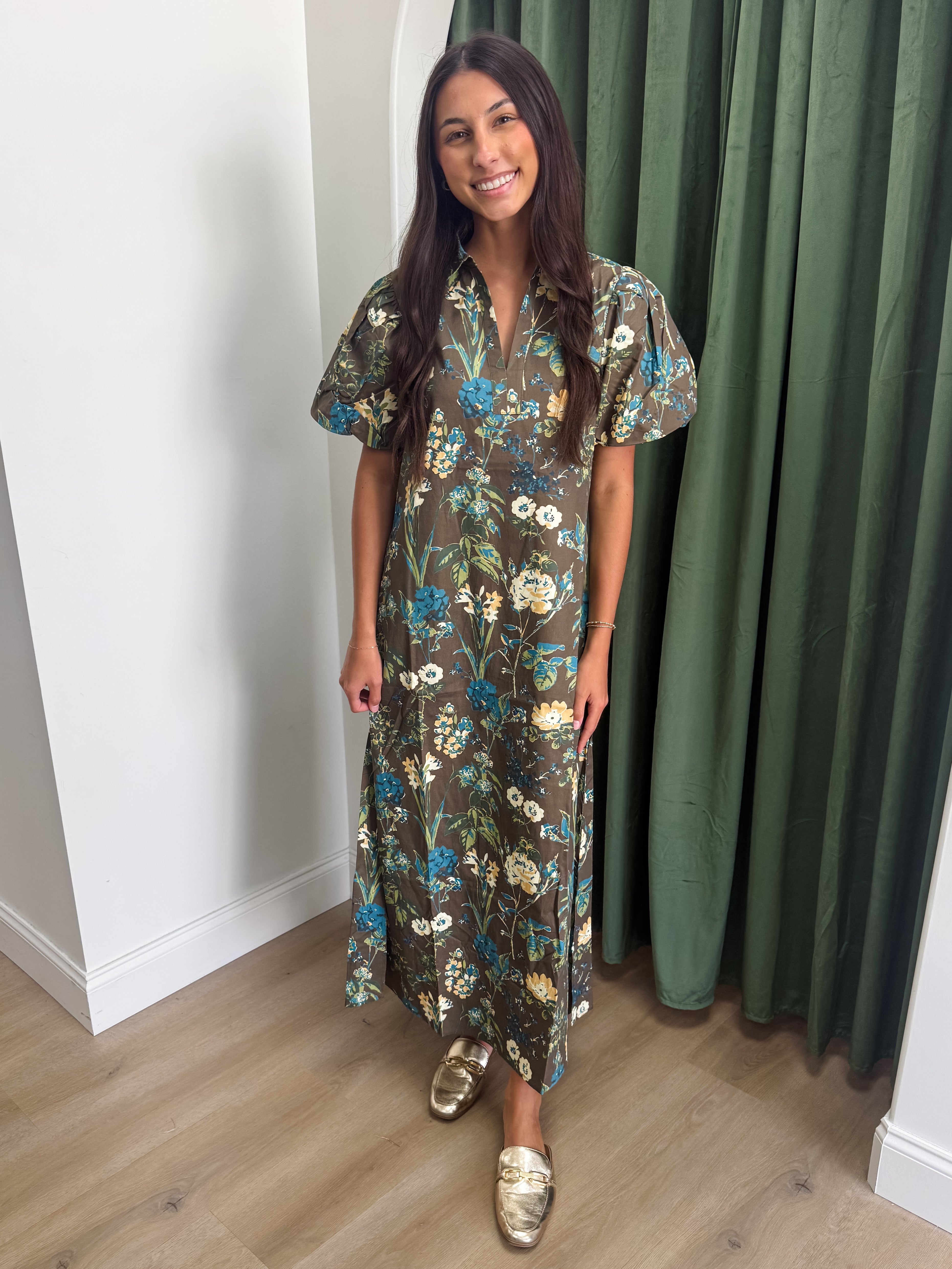 Flower Fields Midi Dress
