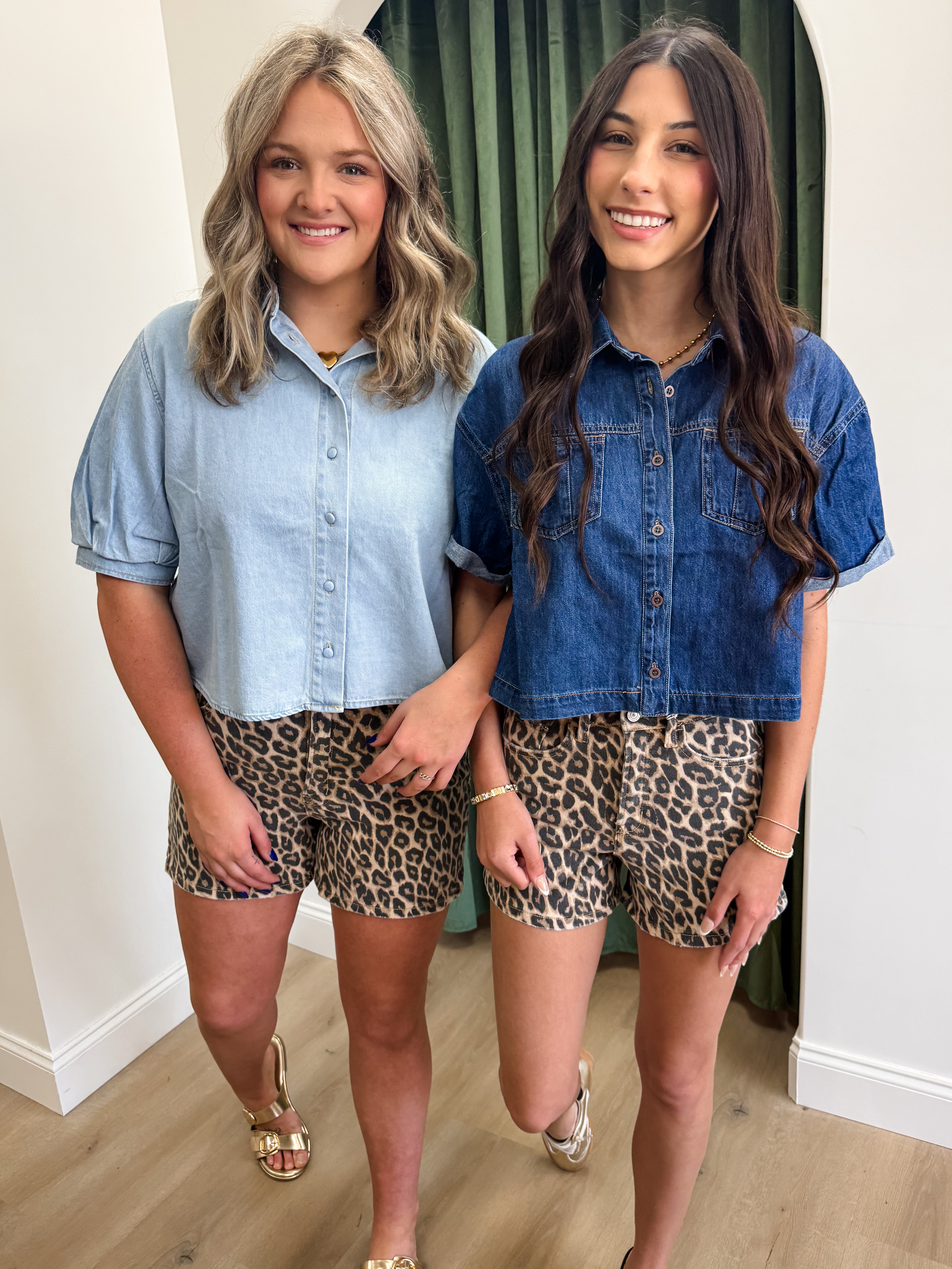 Denim Dive Top