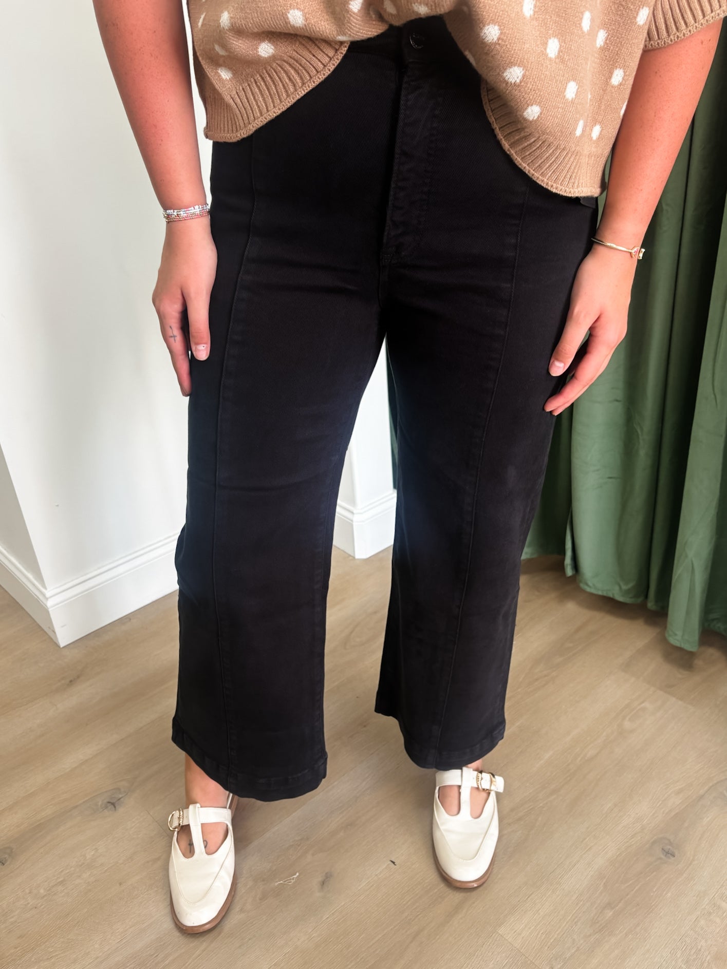 Jett Black Wide Leg Denim