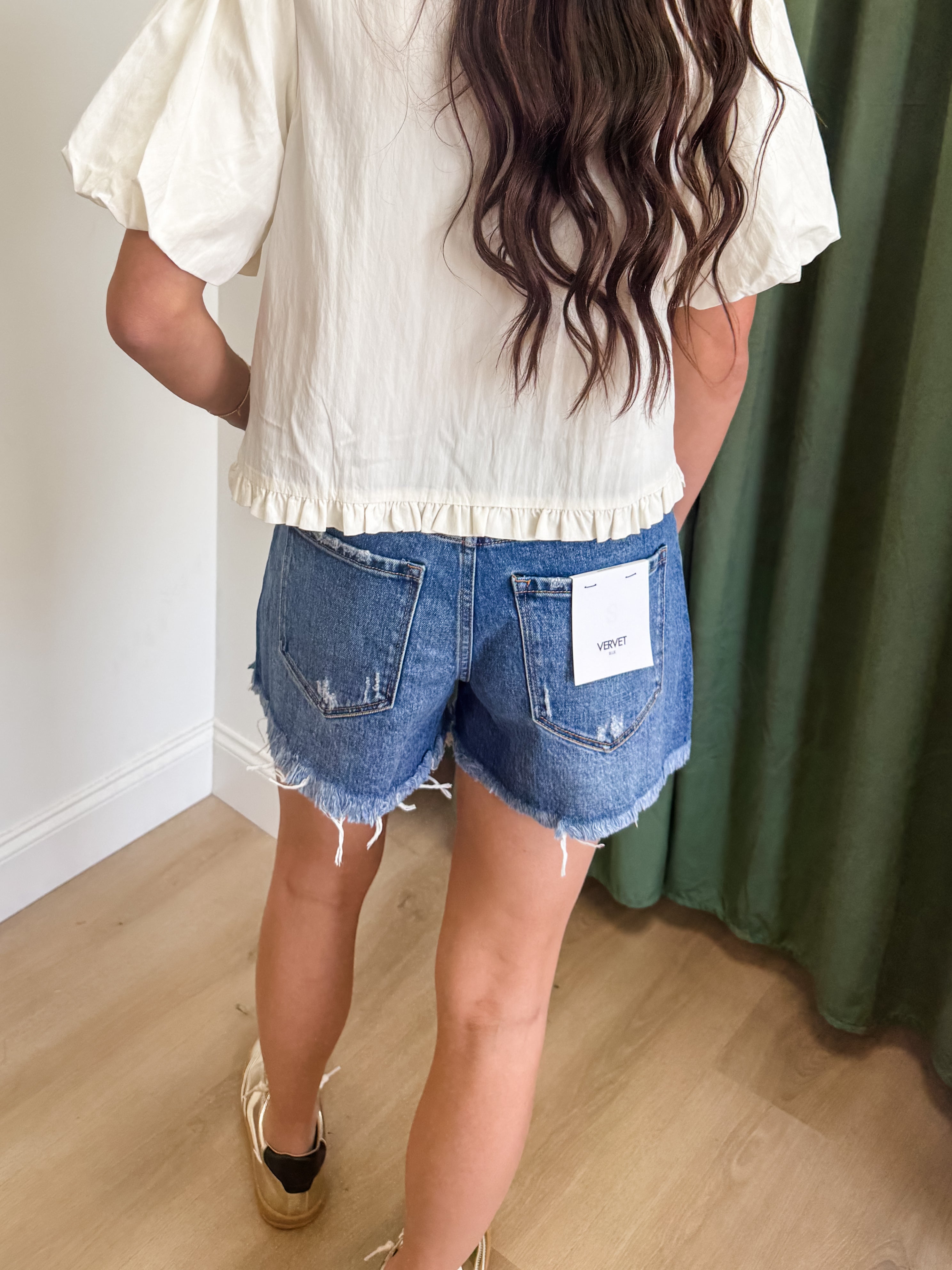 Lani Denim Shorts - Vervet